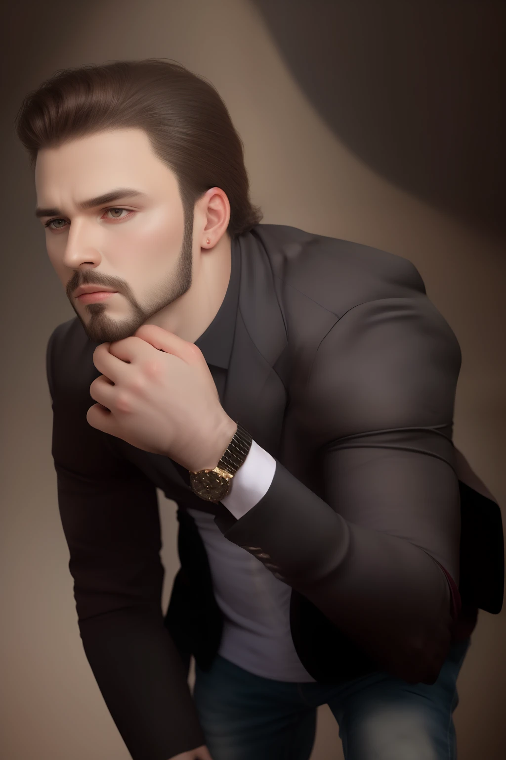 CHANGE THE BACK GROUND WITH PROFESSIONAL PHOTOSHOOT STUDIO . REAL LOOK HANDSOME . REALISTIC LOOK