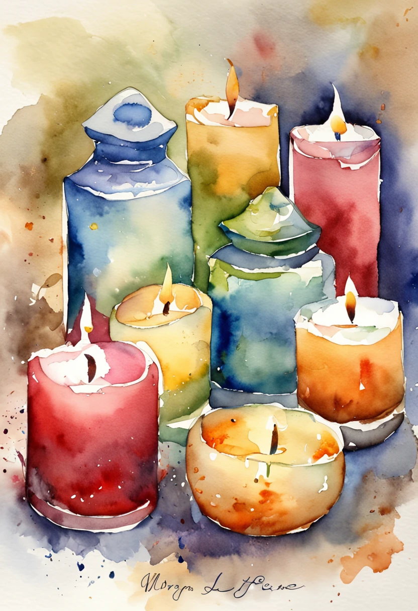 Flavored candle video