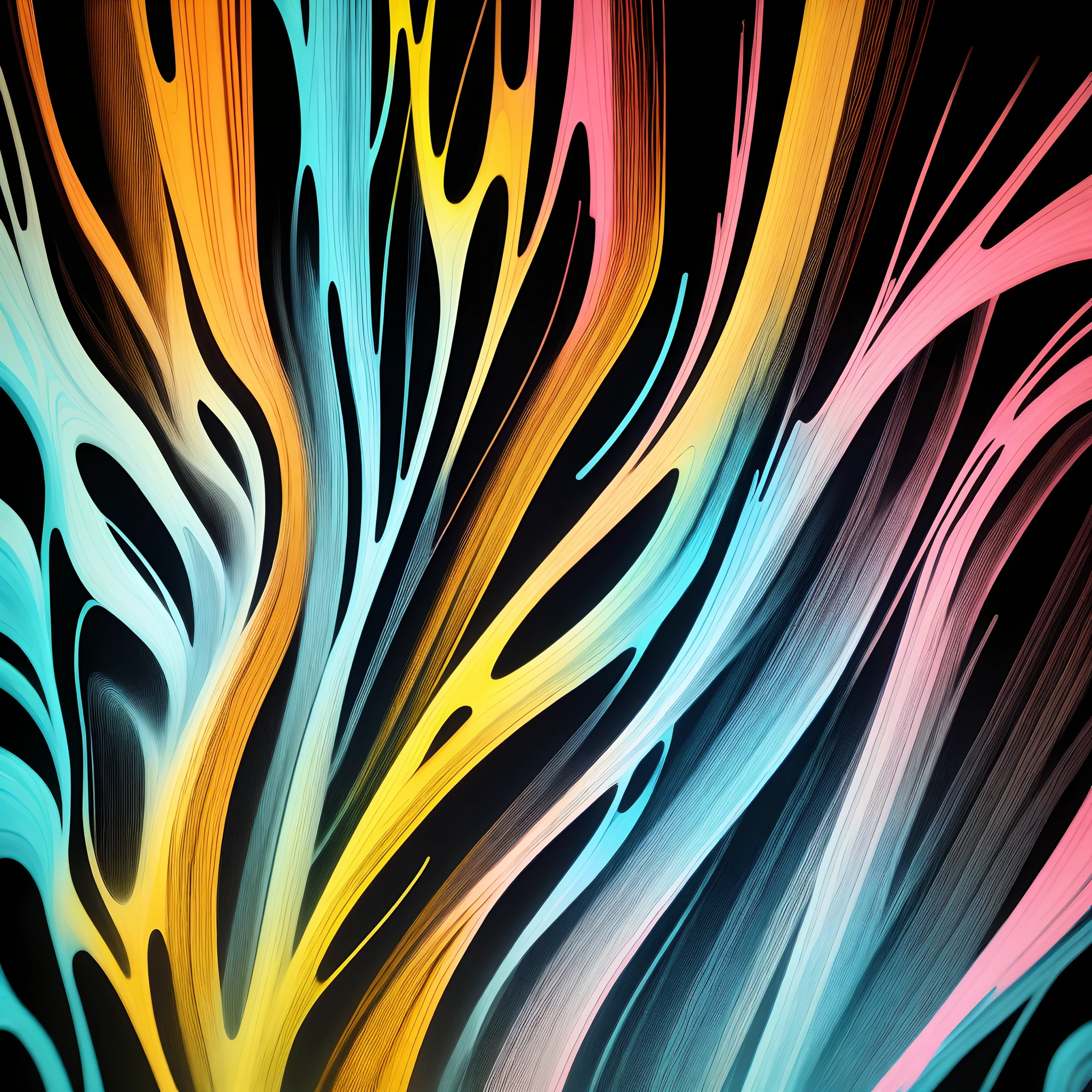 Irregular lines cool color abstract summer