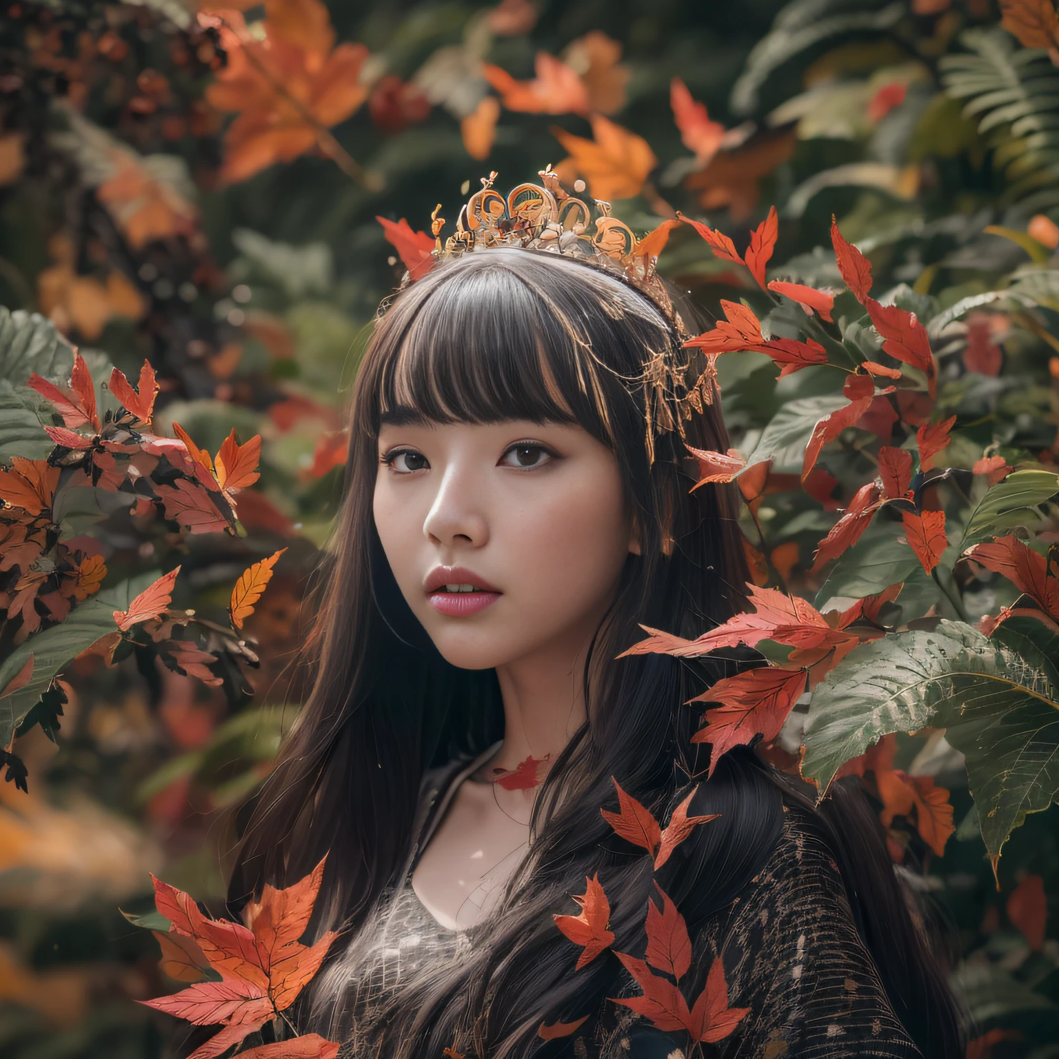 32K(tmasterpiece,k hd,hyper HD,32K)Long flowing black hair,Yellowstone,Xuzhou girl ,Flame protector(realisticlying:1.4),Python pattern robe,Purple-pink tiara,The leaves flutter,The canyon background is pure,Hold your head high,Be proud,The nostrils look at people, A high resolution, the detail,autumnal, RAW photogr, Sharp Re, Nikon D850 Film Stock Photo by Jefferies Lee 4 Kodak Portra 400 Camera F1.6 shots, Rich colors, ultra-realistic vivid textures, Dramatic lighting, Unreal Engine Art Station Trend, cinestir 800,Hold your head high,Be proud,The nostrils look at people
