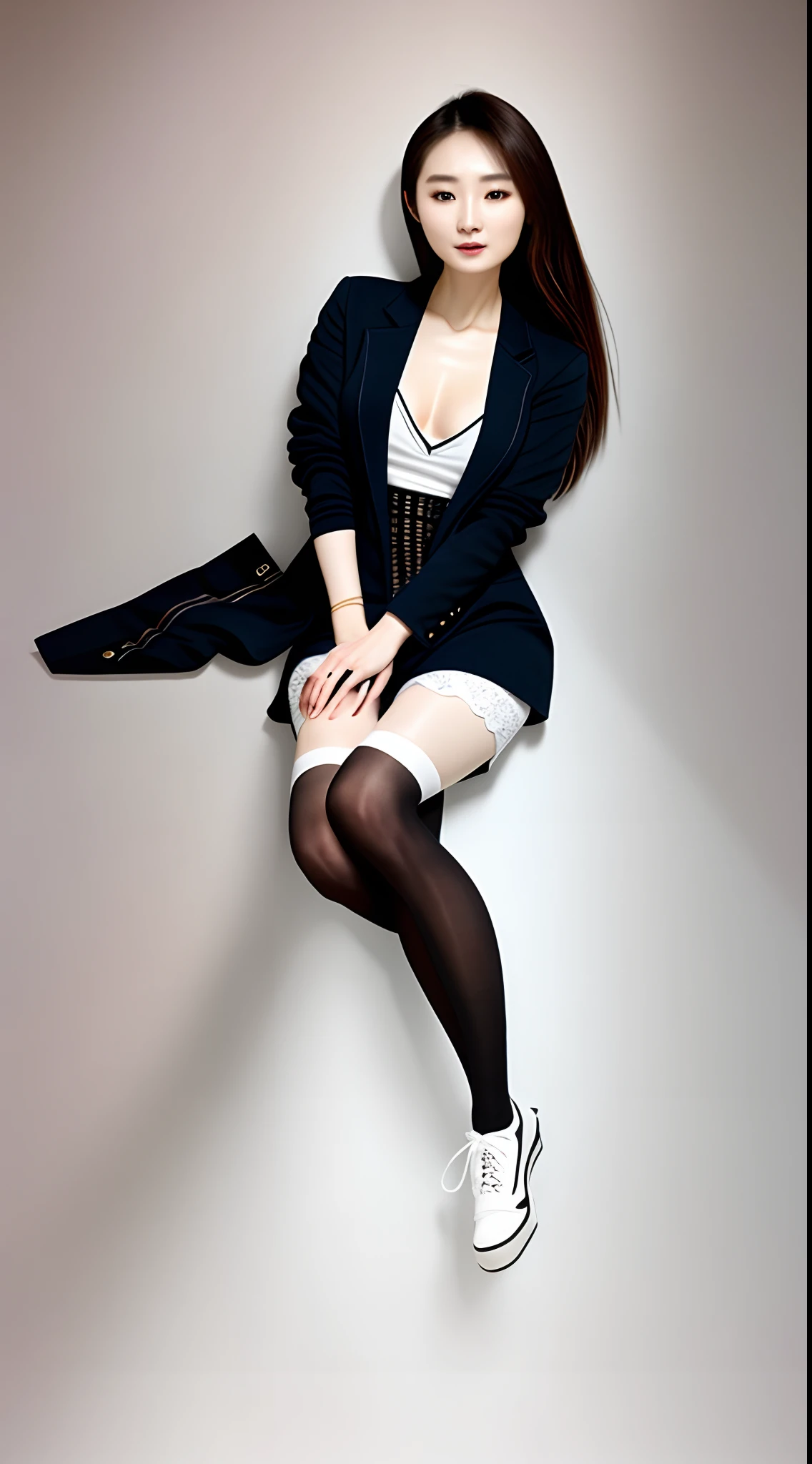 Yang Mi，white stockings