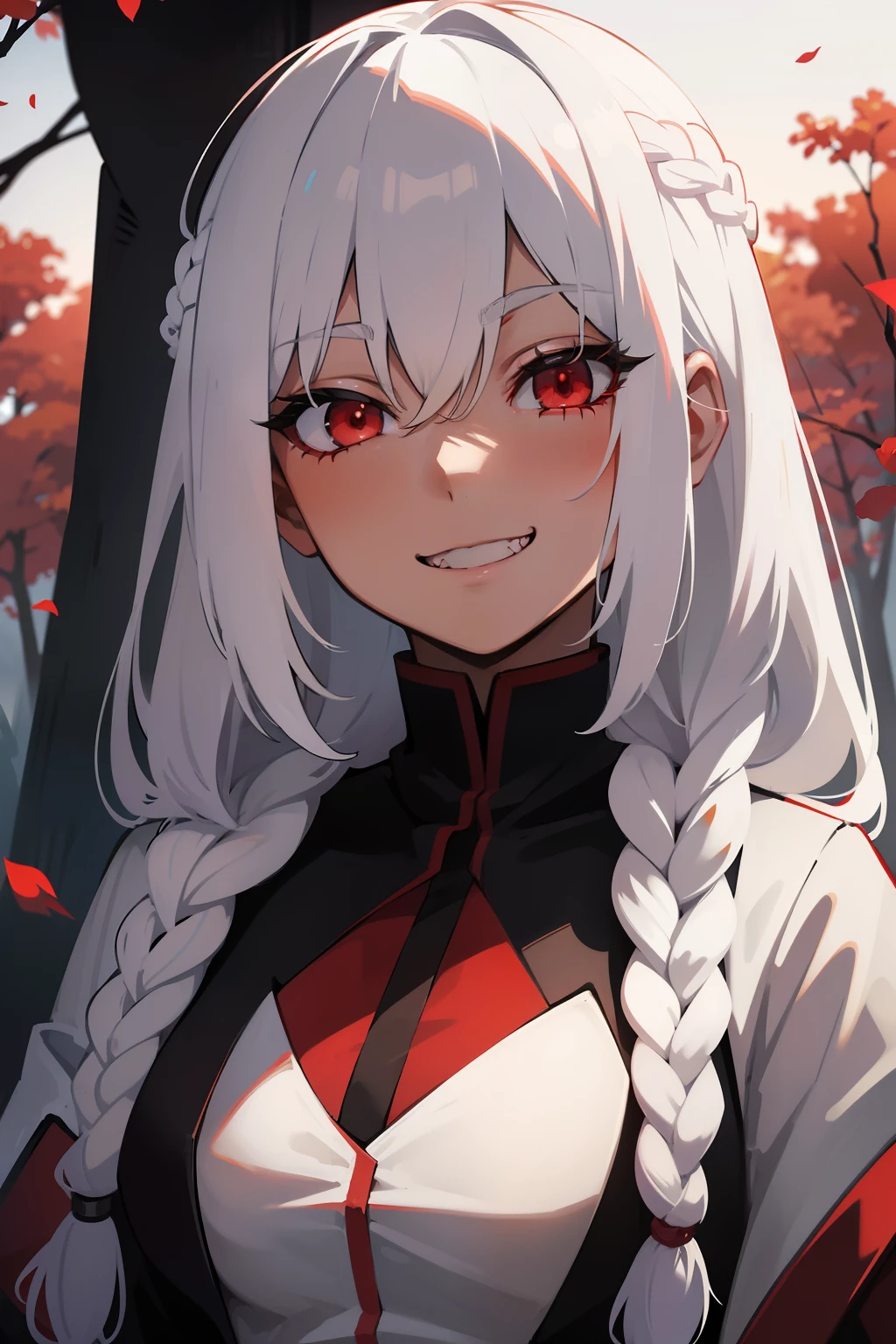 1girl, 1boy, hand on crotch, casual clothes, hair ornament, ripped pantyhose, no pants, silver hair, red eyes, catgirl, glowing eyes, teasing, sexy, cute, blushing, messy hair, long hair, cowgirl position, girl on top, small penis, sex, female orgasm, ahegao, tounge out, cowgirl position, cum, in the middle of nature, sex, cum, cum on upper body, cum on face, cum on boobs, sex, cum, pov sex