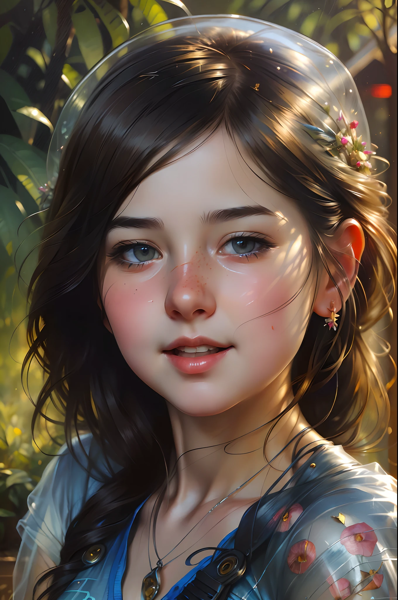 (Best Quality, tmasterpiece:1,1), , young Ellie, improvisation, Detailed Illustration, grotesque, Complicated details, chilling, (aesthetics), excitement, Hyper-realistic, insanely detailed, ((illustration by Pino Daenia))