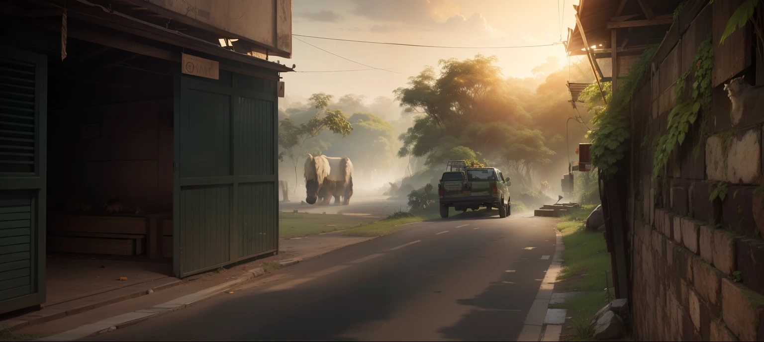 Change the background and jungle animals