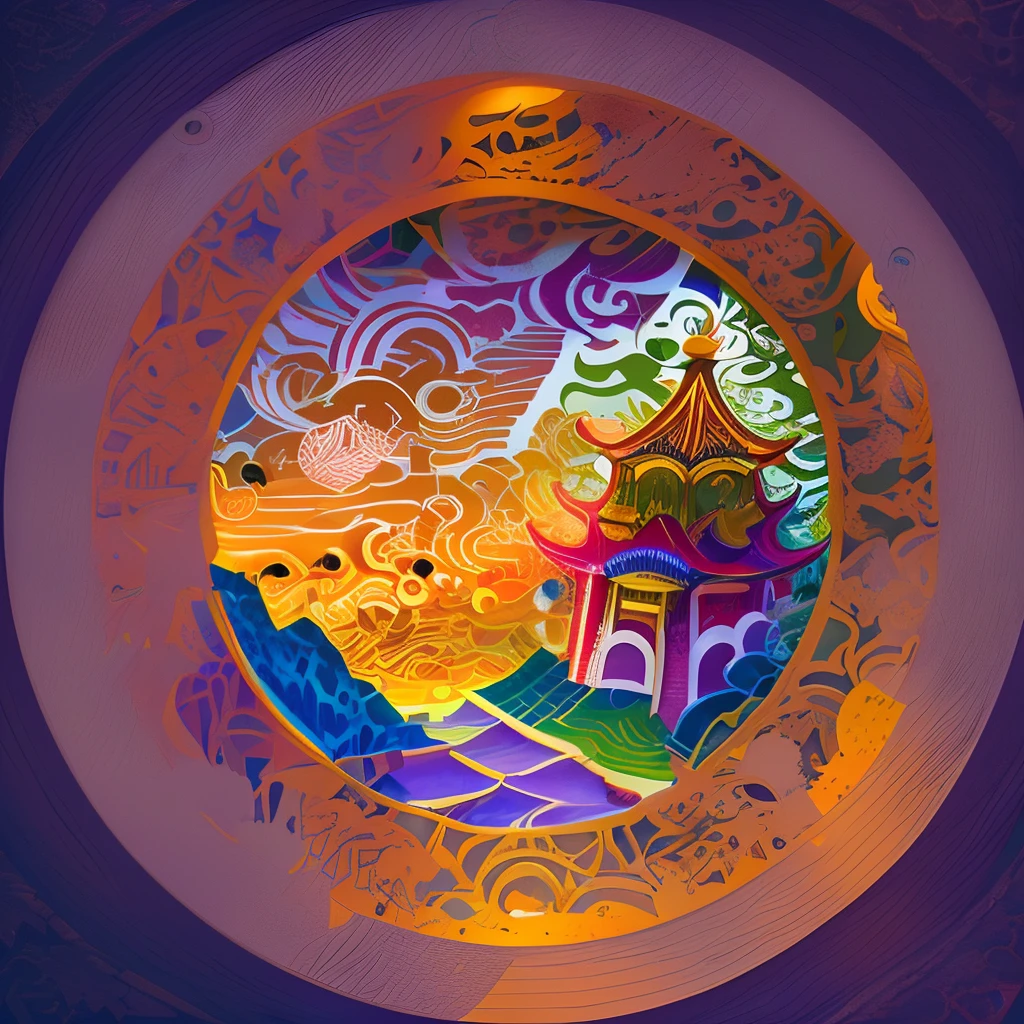 mdjrny-pprct, Chinese architecture, gardens, landscapes, sea of clouds, (high detail: 1.2)