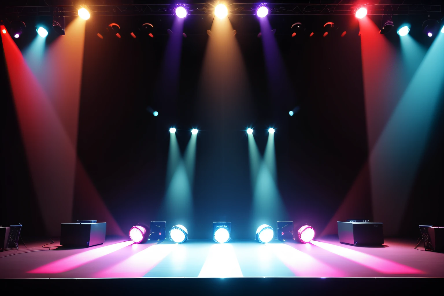 Stage lighting, multi-color, stage spotlight, high-quality, clear, 4k,
