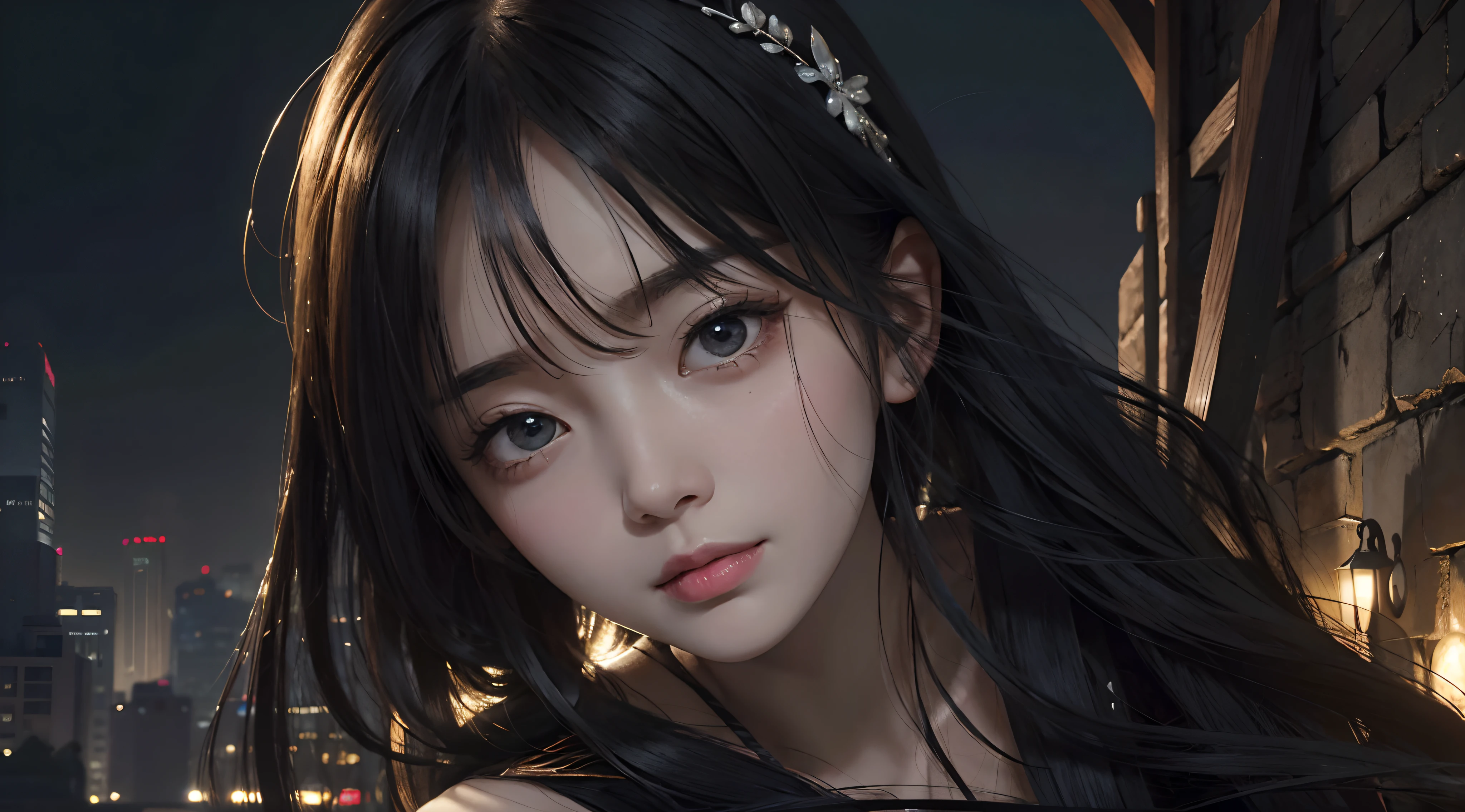 (in the darkness nigth:1.5)、detailed beautiful faces、Hyperrealist Women by David Hockney and Alphonse Mucha、Fantasy Art、photoRealstic、NSFW、barechested、fullnude、Dynamic lighting、art  stations、poster for、Volume Lighting、extra detailed face、4 k、awardwinning、 1 人、Dark in the dark、deepshadow、being thin、Slender body、Smaller chest、Ribs、lowkey、、The long-haired、A dark-haired、Live-action backgrounds、Crumpled sheets、Lying face down、shadings、