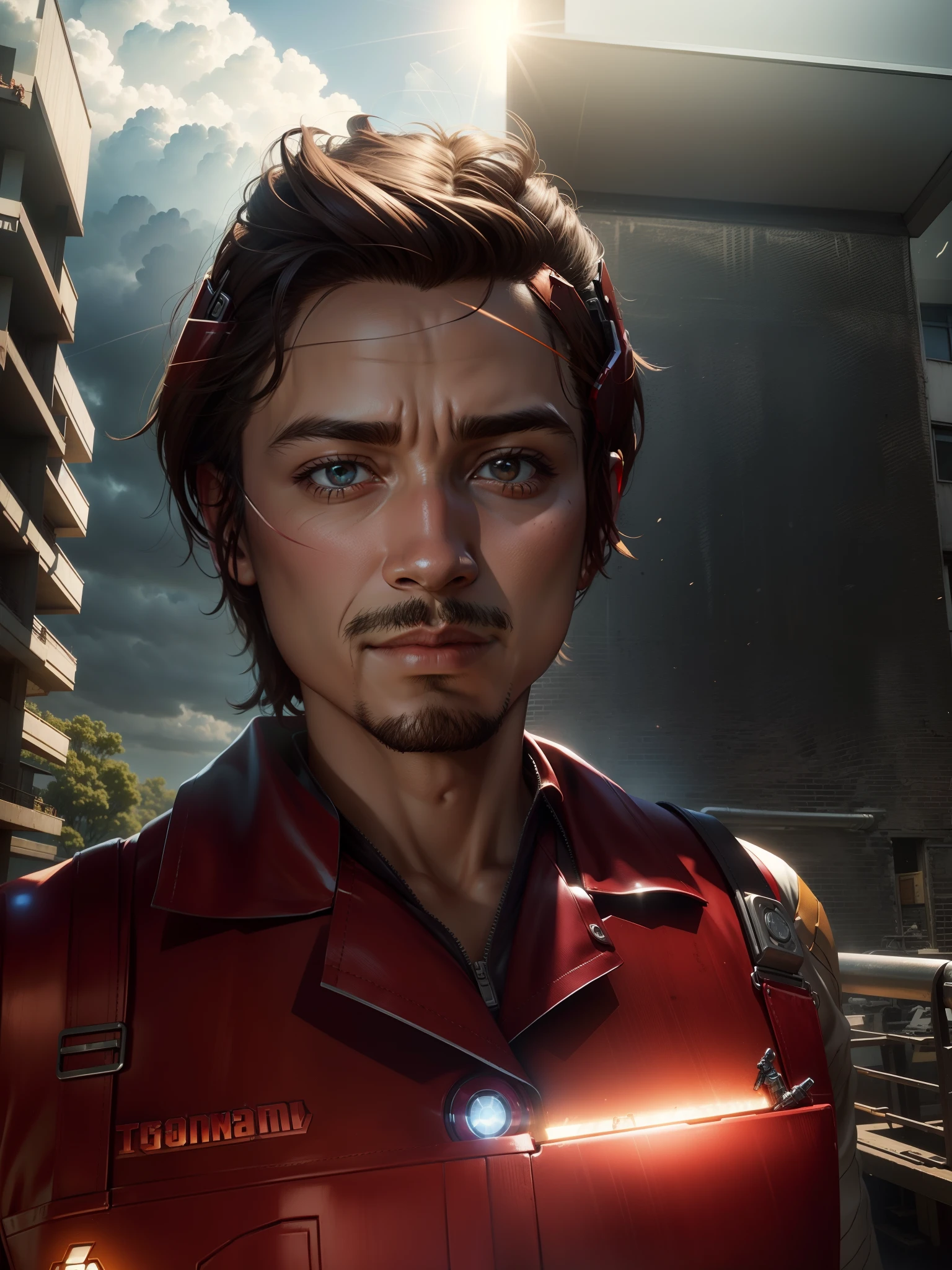 Transform overalls into an Iron Man suit