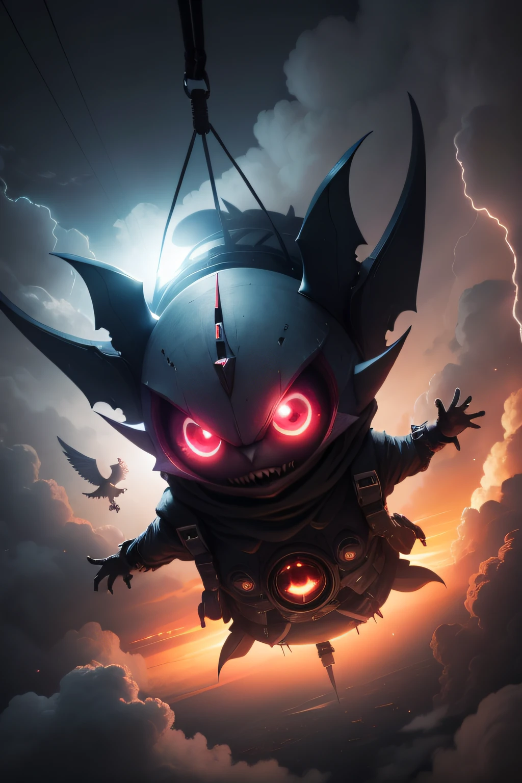 There are evil eyes in the sky,suspended in mid-air