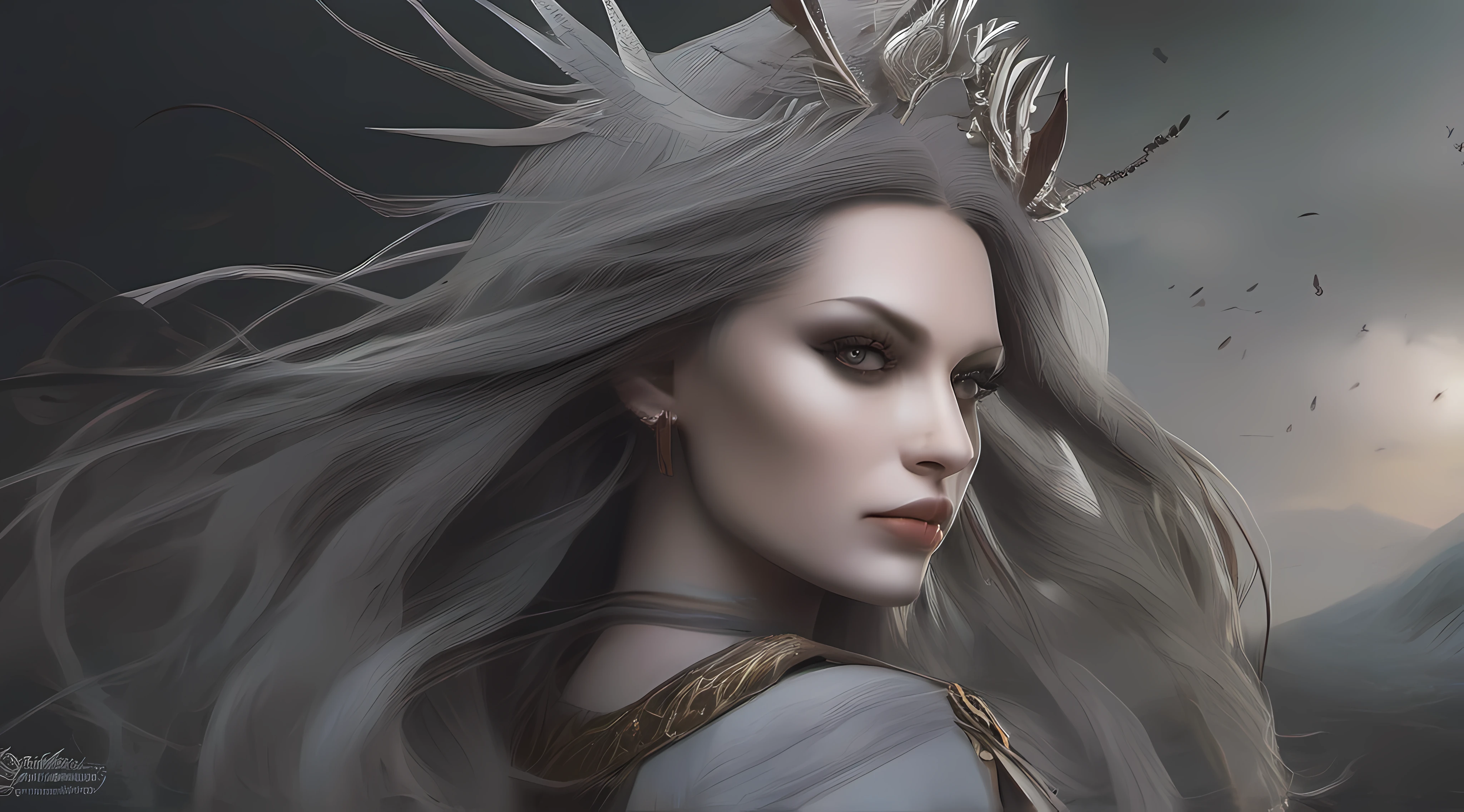 Gray, coily hair hangs over a thin, menacing face. Glistening amber eyes, set deep within their sockets, watch watchfully over the tribes they've kept safe for so long.
Soft skin graciously compliments her eyes and cheekbones and and leaves a beautiful memory of her luck in love.
The is the face of Daphne Afton, a true master among vampires. She stands small among others, despite her sturdy frame.
There's something extraordinary about her, perhaps it's her persistence or perhaps it's simply her sense of comradery. But nonetheless, people tend to take pride in knowing her, while secretly training to become more like her.