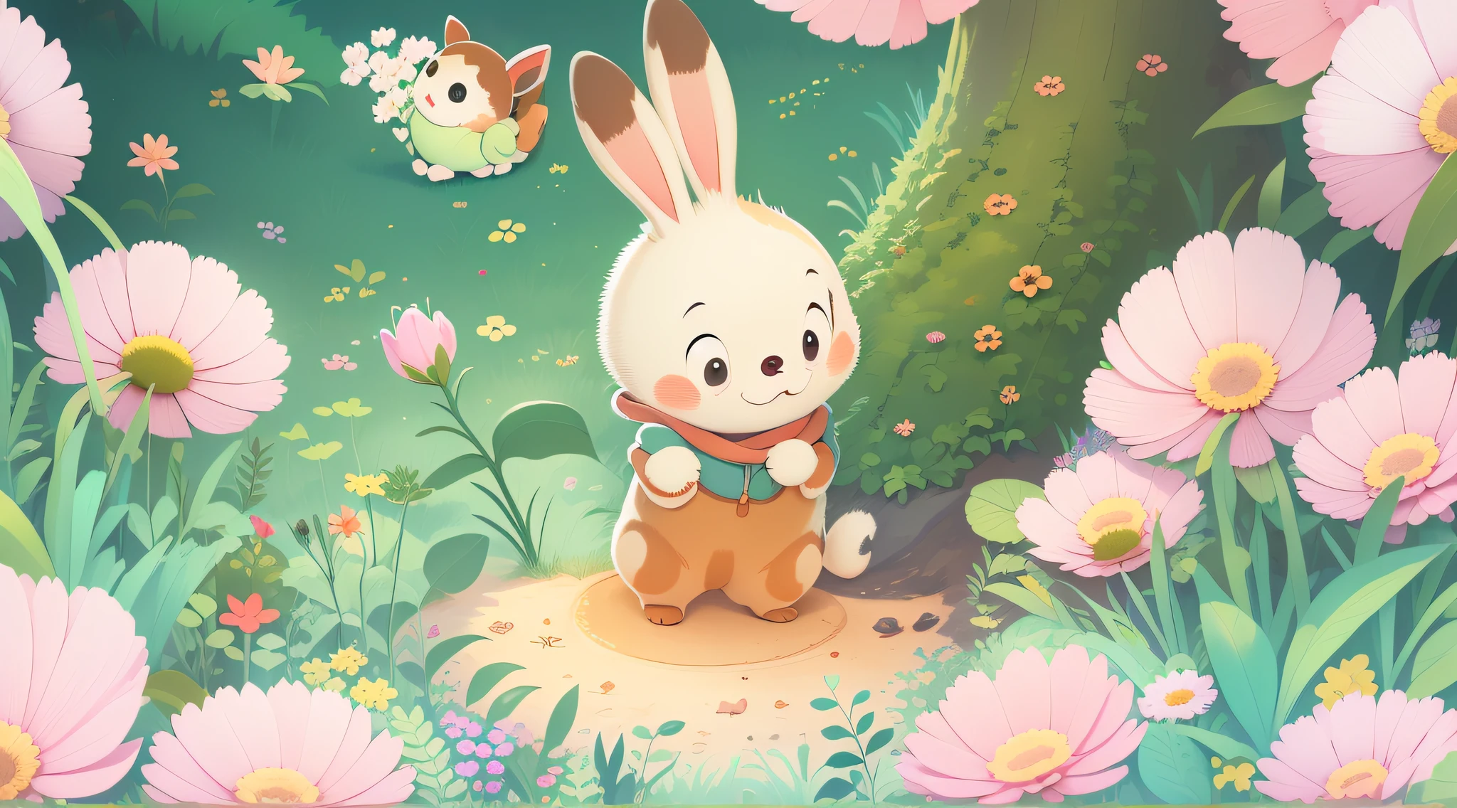 The first paragraph：The wonderful dream of the little rabbit

On a beautiful spring，There is a cute little bunny called Xiao Bomb。One night，The little rabbit goes to bed and gets ready for bed，He closes his eyes，Drift off to sleep。In a dream，Xiao Bang found himself in a magical garden。

Second paragraph：Lost little bunnies

Little Bullet runs excitedly in the Garden of Dreams，He saw colorful flowers and cute critters。He was attracted to a tall tree in the garden，He wanted to go up and see more beautiful scenery。But，When he climbed the back of the tree，He was lost。

Third paragraph：An encounter of friendship

Xiao Bang is anxious for getting lost，sudden，He saw another little rabbit called Little Jump。Little Jump saw that Little Bullet was lost，Walked over。"Hello！My name is Little Jump，Who are you?？Xiao Fang replied happily："I'm a small bullet，I got lost after coming to this dream garden。Xiao Jump said with a smile："Don't worry，I am familiar with this garden，Let's find our way home together！”

Fourth paragraph：The secret of the marvelous garden

Little Bounce and Little Jump explore the garden together，They saw all kinds of beautiful flowers and friendly critters。in the center of the garden，They found a special flower。When they approach，The flowers suddenly twinkled，Make great music。Flowers told them：This garden belongs to all the happy little animals，As long as you carry joy and friendship，You can play in this garden forever。

Little Bounce and Little Jump were very happy to hear the news，They danced happily。on the garden，They made more friends，Play together、Sing songs and share stories。Time flies quickly，The sky gradually brightened。

When small bounces and small jumps wake up，They still felt that joy and friendship。They know，Whether in a dream or in a waking world，Just with joy and friendship，They can create their own dream garden。