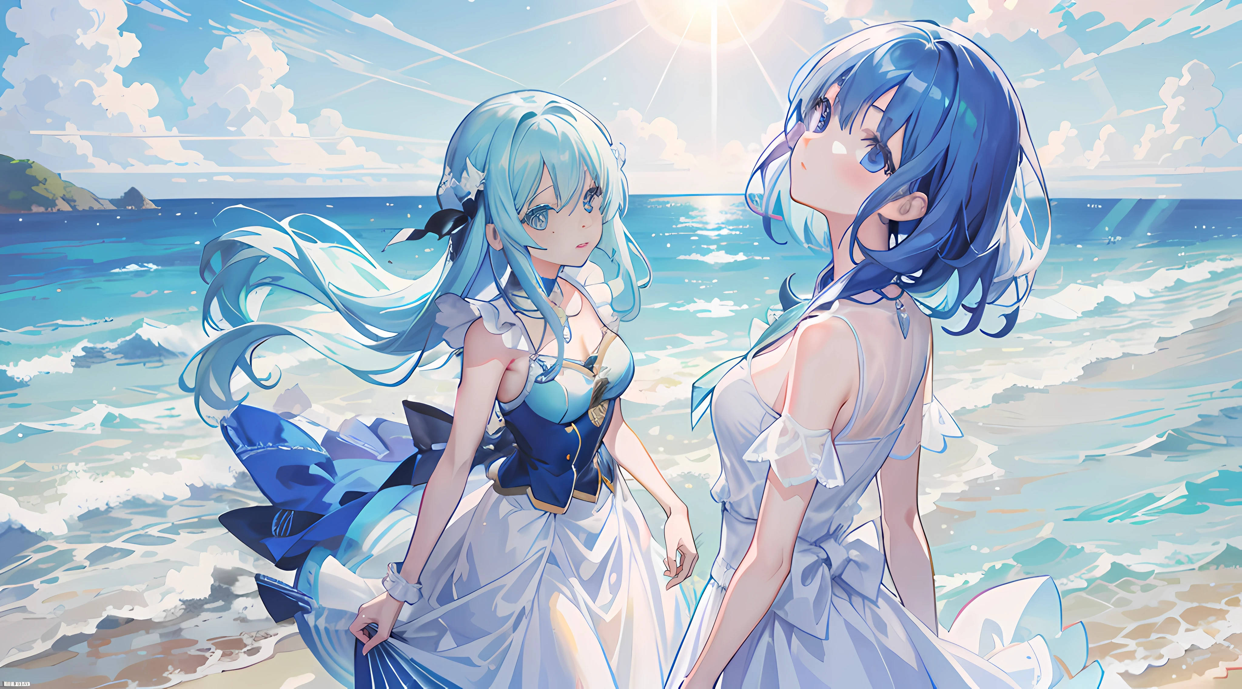 azure blue water