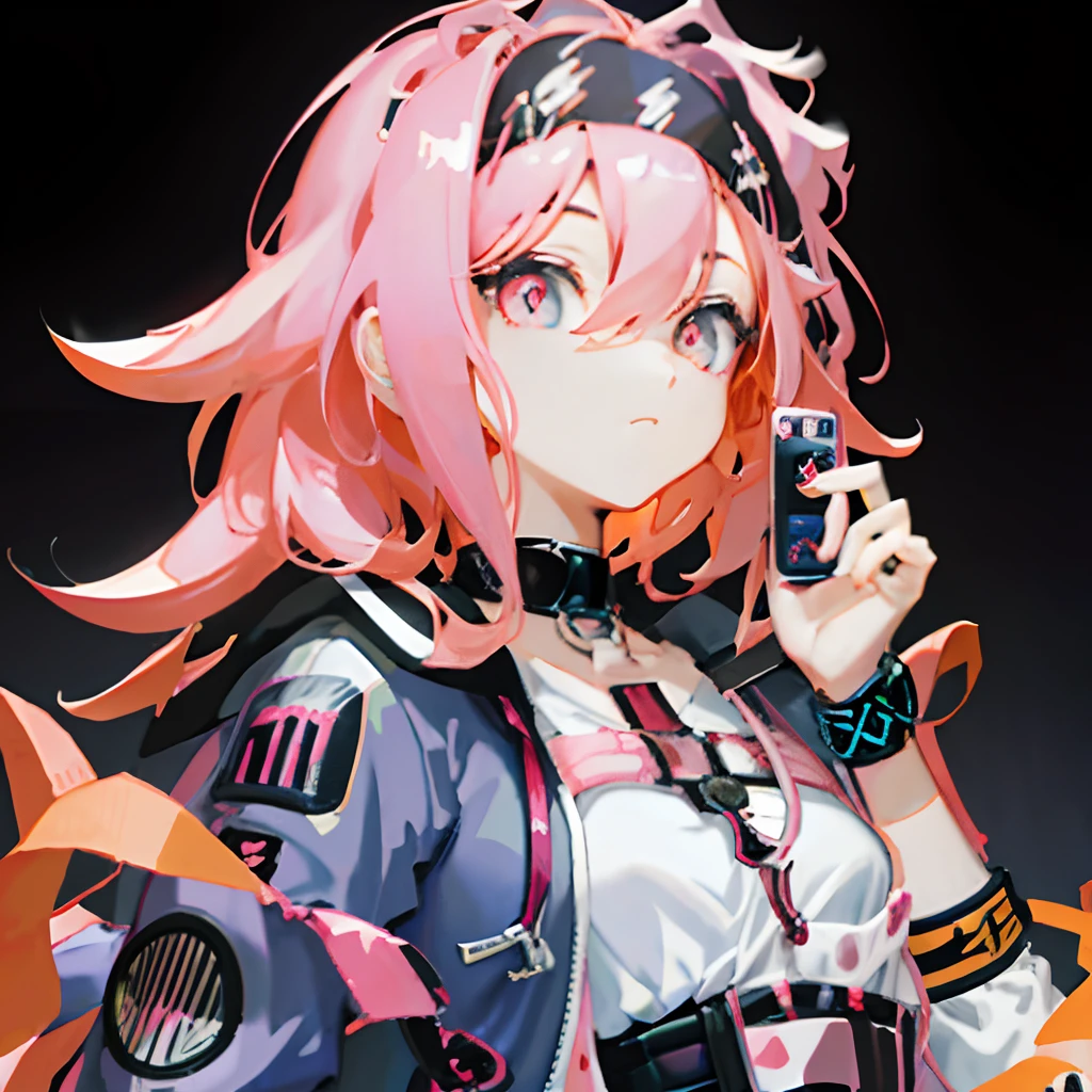 Anime - Style statue of a woman with pink hair holding a mobile phone, anime styled 3d, Detailed digital anime art, Stylized anime, Badass anime 8 K, Best anime 4k konachan wallpaper, anime style hyper detailed, close up character, Detailed key anime art, ultra hyper-detailed, nagito komaeda, orange - haired anime boy