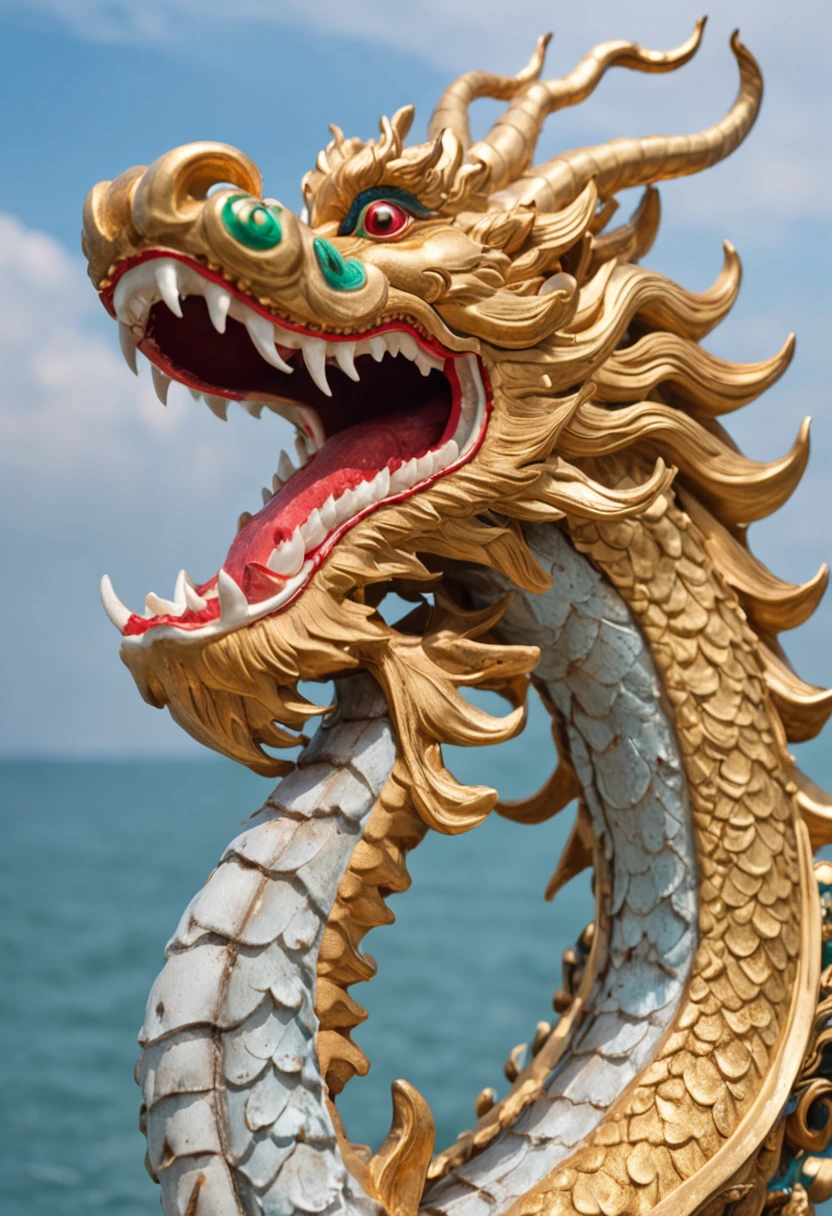 1. Chinese mythology, East Sea Dragon King, Majestic, Powerful, (Ancient deities:1.3), (Serpentine:1.2), (Beard and mustache:0.8), (Whiskers:0.9), (Huge size:1.5), scales, Vibrant colors, Shimmering water, (the reef:1.1), (Golden crown:1.2), (Dragon-shaped throne:1.4), (Flowing robes:1.1), (Dragon-shaped beard ornaments:1.3), (Emerald eyes:1.2), (pearls necklace:1.2), (Golden Trident:1.4), (levitating:1.1), (Sky clouds:1.3), (shimmering dazzling lighting:1.2), (Crashing waves:1.3), (A palace full of treasures:1.5), (Schools of colorful fish:1.2), (an underwater city:1.4), magnifica, Mythical, Magnificent, Extensive and detailed, standing apart, Traditional Chinese architecture.