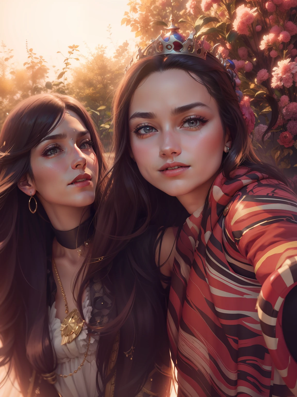 2 queen best friends , 8 k resolution