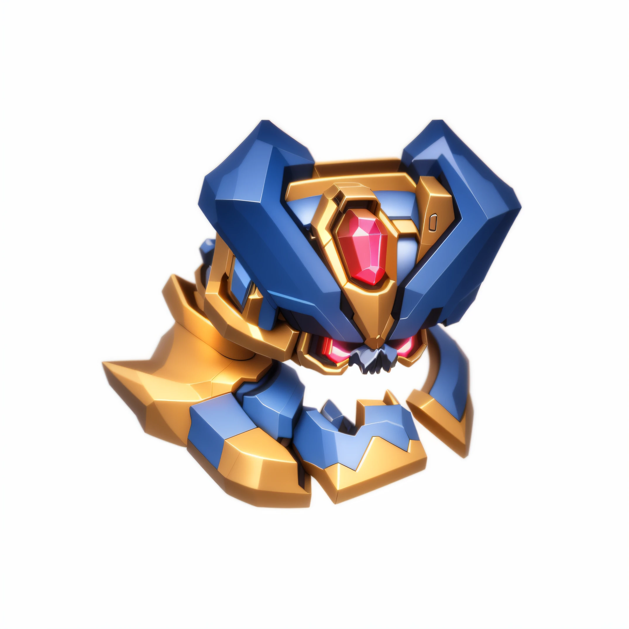 ((best quality)), ((masterpiece)), (detailed),1 man,3d,dynamic perspective,isometric,cute,skull,greek god in mecha style, gear mecha, skull head, cool mecha style, 3d,Symmetrical,Equidistant,3d rendering 2D, blender cycle,game icon,gemstone
