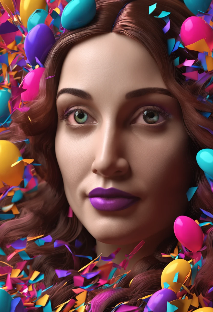 monalisa，portrait，3D，morden style，The colors are soft and rich
