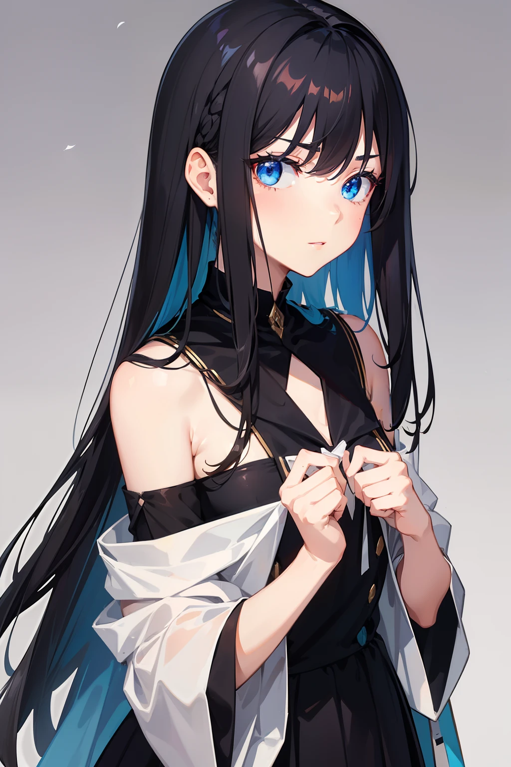 (masterpiece, high detail, high quality model, perfect hands and fingers) 1 twenty 22 year old girl, long black hair, elemental magic, dynamique, beautiful eyes, golden bracelet, streetwear, sfw,