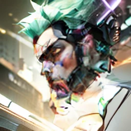 Change background cyberpunk handsome boy, cartoon face, 8k, ultra realistic,