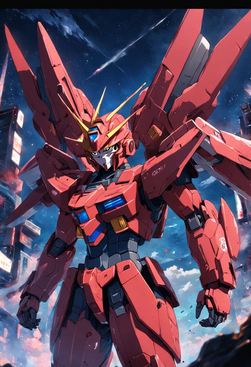 a red gundam