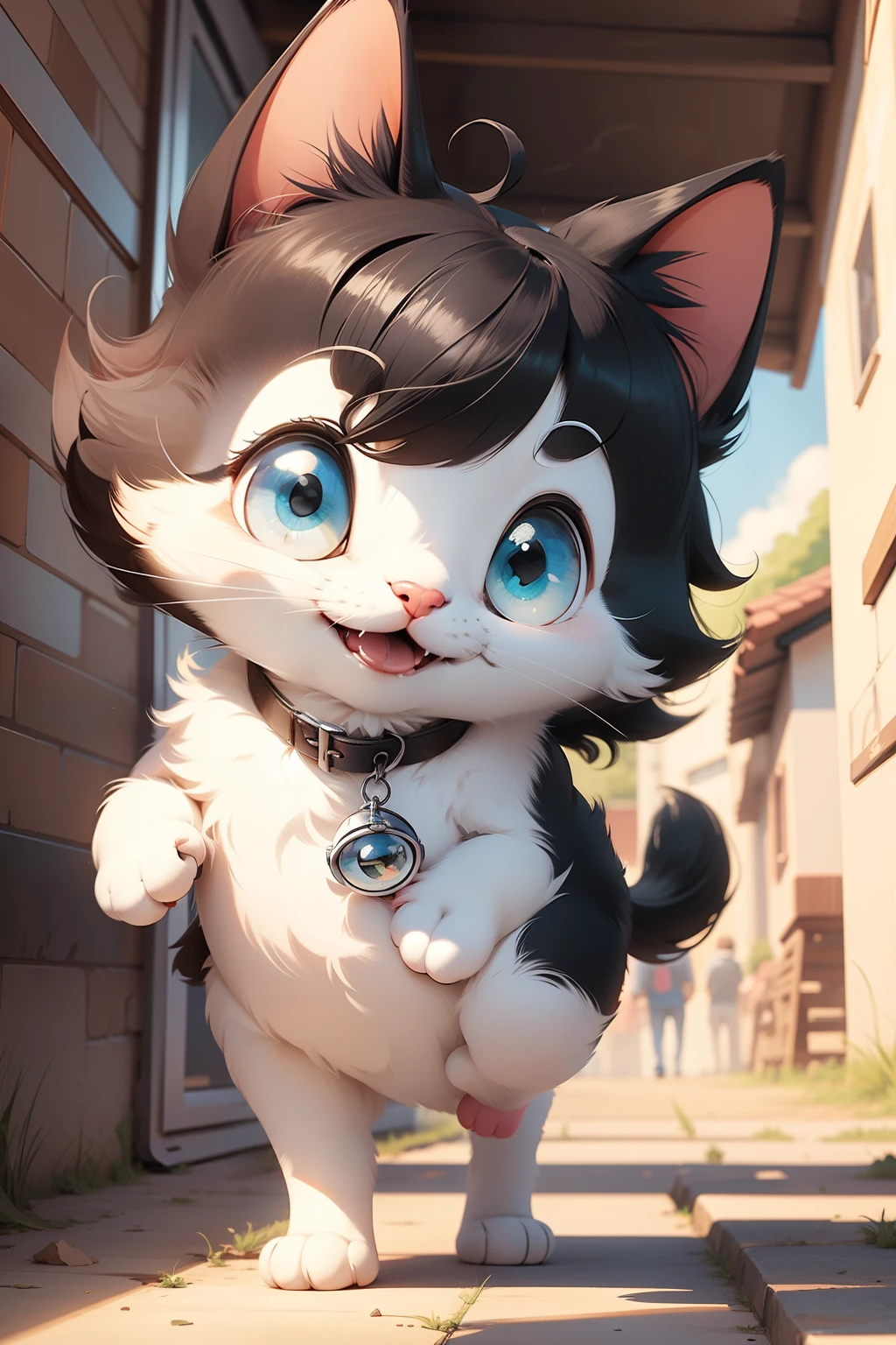 A cute cartoon ray