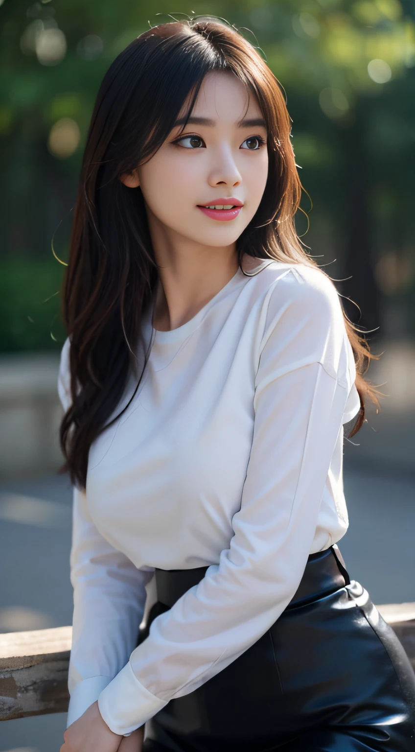 angry looking face,BDSM,slave,rubber,(Black semi-tight skirt, White shirt with ribbon tie)、((top-quality、8k、masterpiece:1.3))、Crisp focus:1.2、(layers-Cut、huge tit:1.2),Beautiful woman with perfect body shape:1.4、Slender abs:1.2、a wet body:1.5、Highly detailed facial and skin texture、A detailed eye、二重まぶた,Longhaire、masterpiece, top-quality, hightquality, hight resolution、RAW Portrait、Photorealsitic、Raw foto、hyperdetailed photo、(natural skin textures、Detailed skin、Hyper-Realism、ultra sharpness)、High definition skin、(ighly detailed、detailed skin textures、intricate detailes、beautiful countenance、(lifelike face)、realisticeyes、beatiful detailed eyes、real looking skin、Beautiful skins、A hyper-realistic、ighly detailed、the golden ratio、most beautiful image in the world, fantastic location、(电影灯光)、Detail Enhancement, beautiful lighting、foco nítido、Poses variadas、hyperdetailed face、A detailed eye、More Hair、A smile,