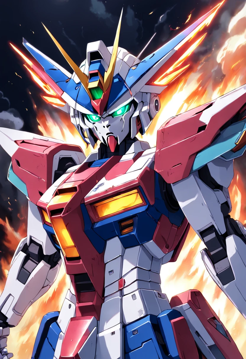 burning gundam shinning finger attack