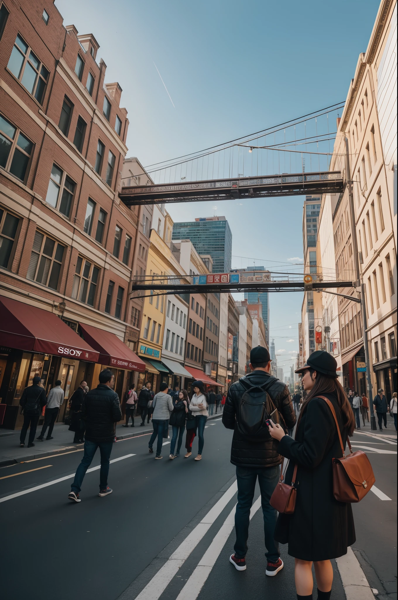 "Street photography, capturing the vibrant moments of city life with the exceptional detail of Sony Alpha A7 III."