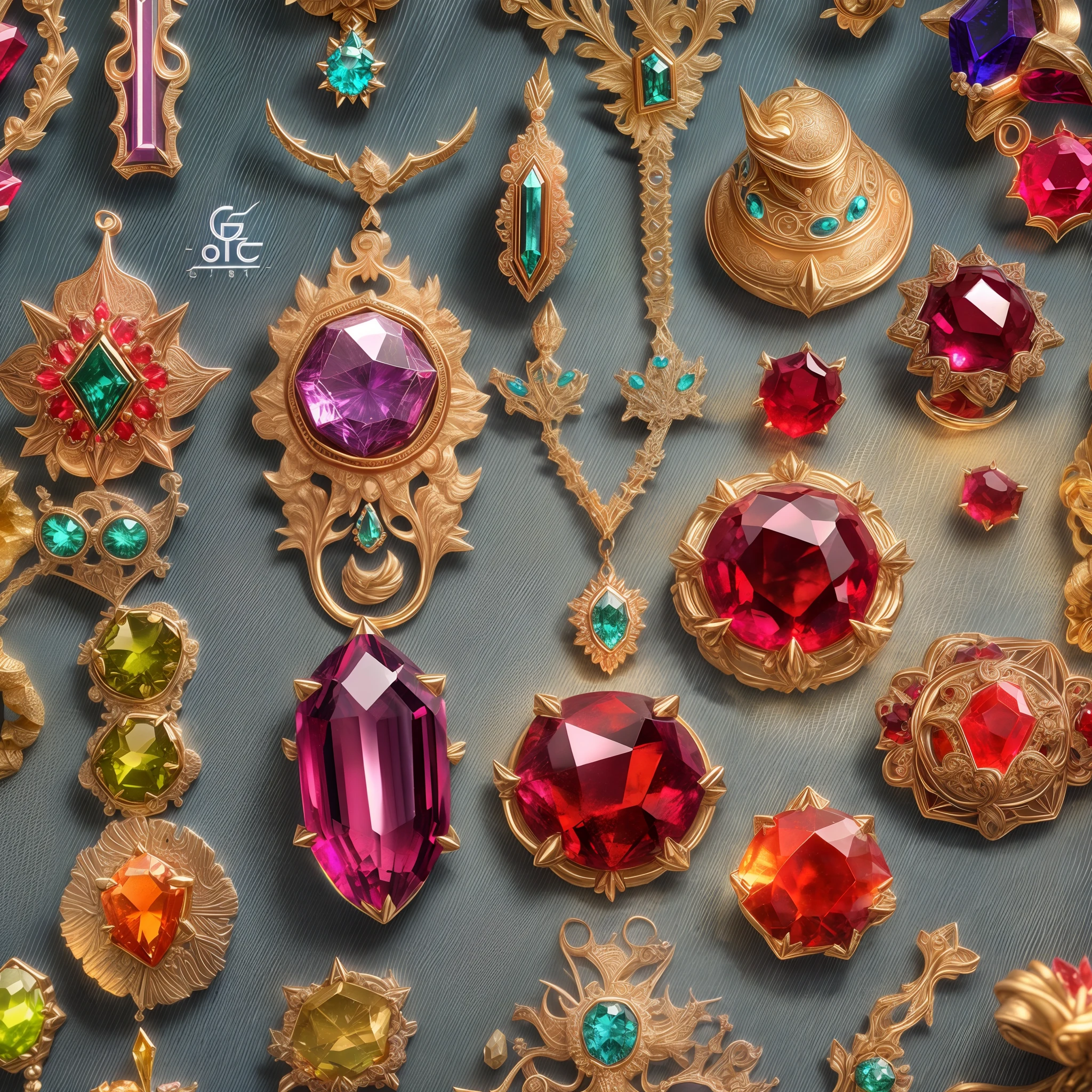 (Red Alert style: 1.2), (Full Focus: 2), (Everything in Display Cabinet: 1.3), (Magic Items | Colorful Gems | Cherry Blossoms | Printed Silk Products | Medals | Ores | Obsidian | Pearl | Emerald | White Jade | Amethyst | Sapphire | Gold Products | Silver Products | Purple Gold | Magical Jewelry | Antiques | Ruby | Orange Gem | Blue Gem | Topaz |: 2), Magic Symbols, Magic Particle Effects, High Tech Luxury, High Value Jewelry, High Value Metal, Luxury items, no puzzles, detailed and complex backgrounds, sparkling, reflective light, ultra high definition, award-winning, a high-resolution, high detail texture, contrast between light and dark, cinematic lighting, masterpieces, ray tracing, structurally correct, super details, high-quality, high detail, best quality, 16k