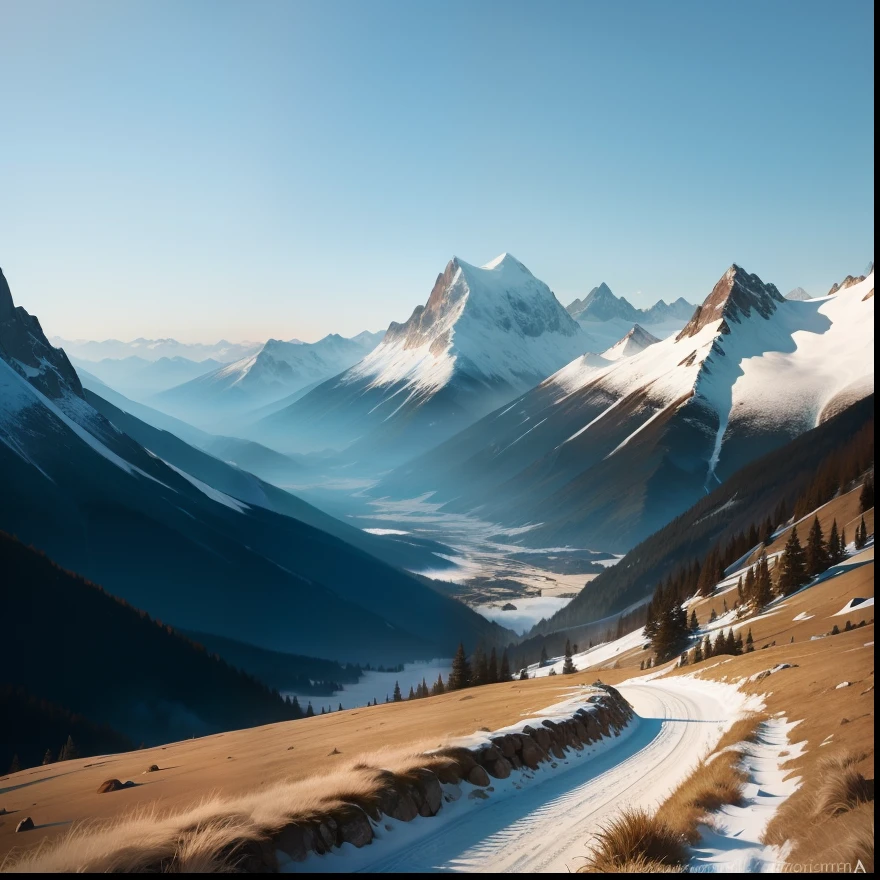 Scenic mountains