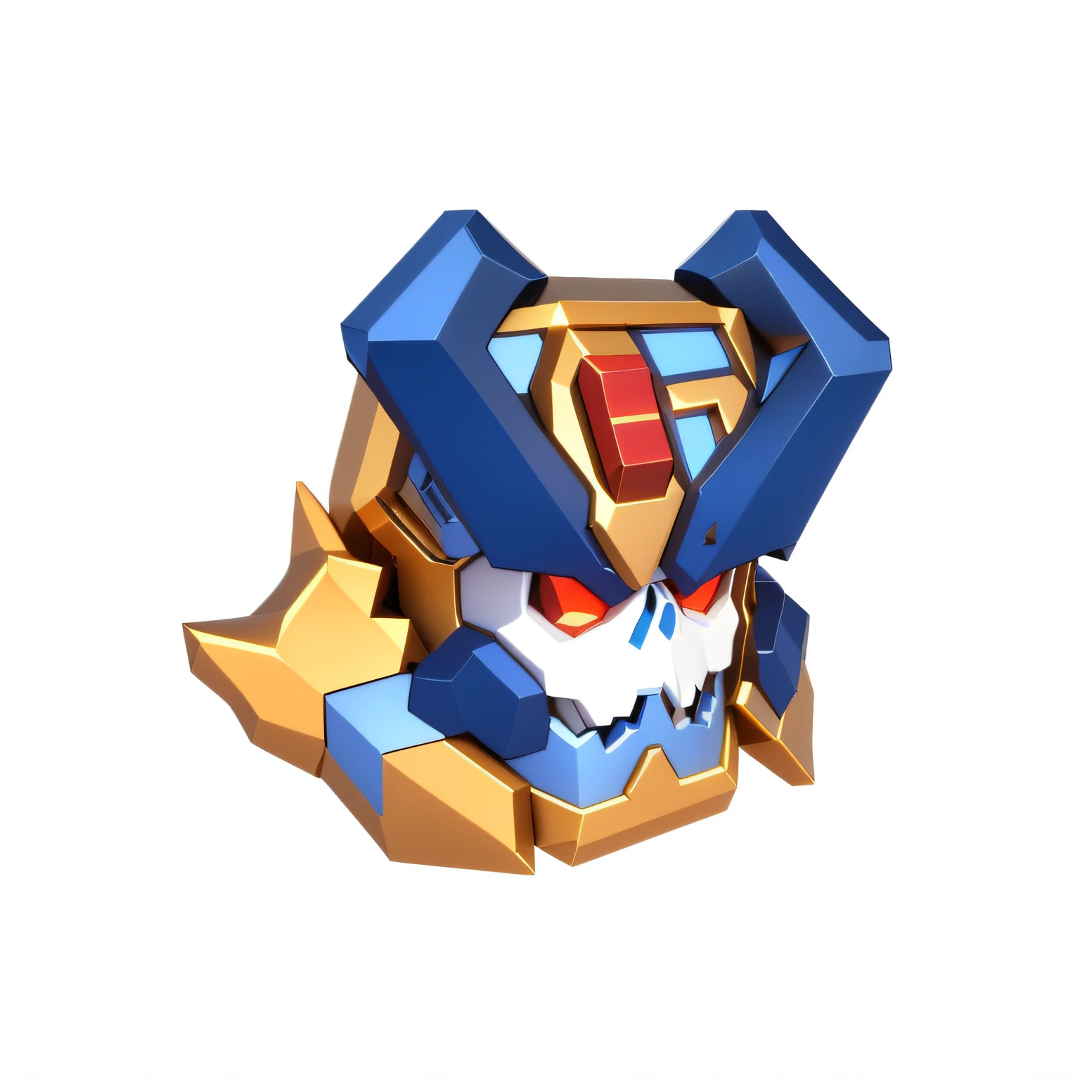 ((best quality)), ((masterpiece)), (detailed),1 man,(((two-headed))),full body,3d,dynamic perspective,isometric,cute,skull,greek god in mecha style, gear mecha, skull head, cool mecha style, 3d，Symmetrical,Equidistant,3d rendering 2D, blender cycle,game icon,