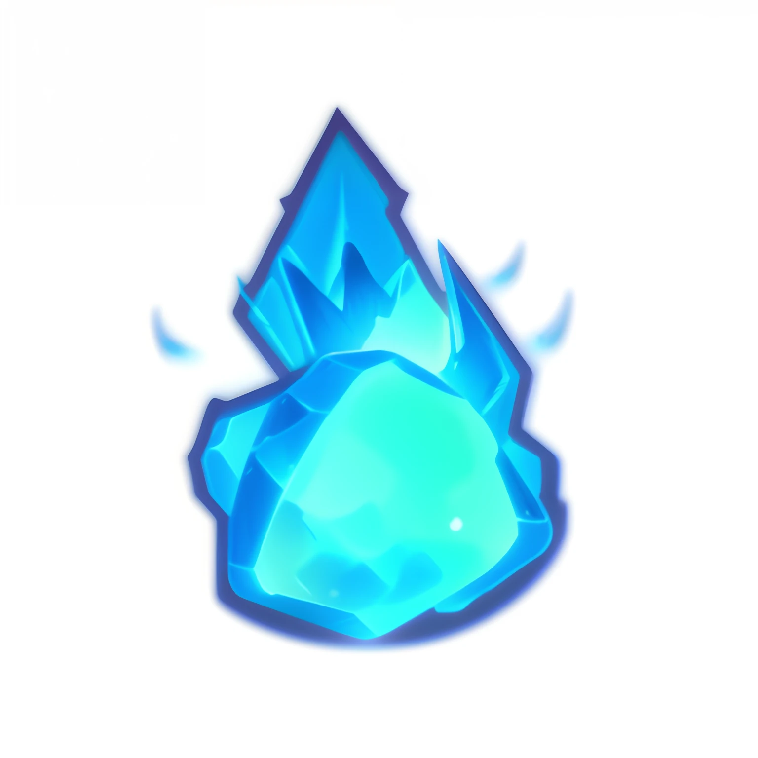 blue fire,3d,game icon