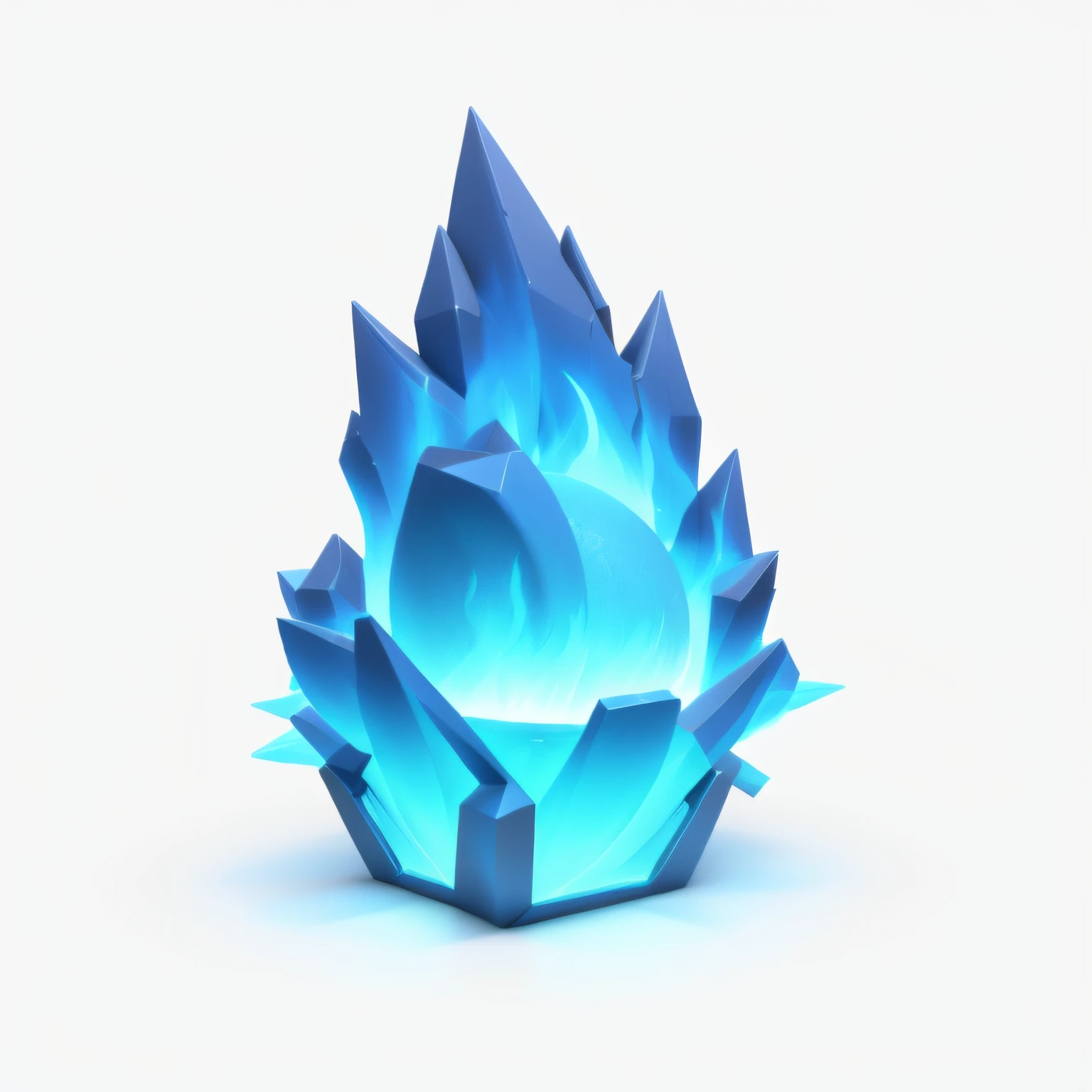 fire,blue fire, (((3d))),game icon