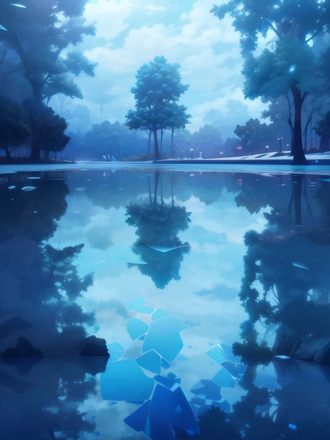 Animation style,Glass reflection
