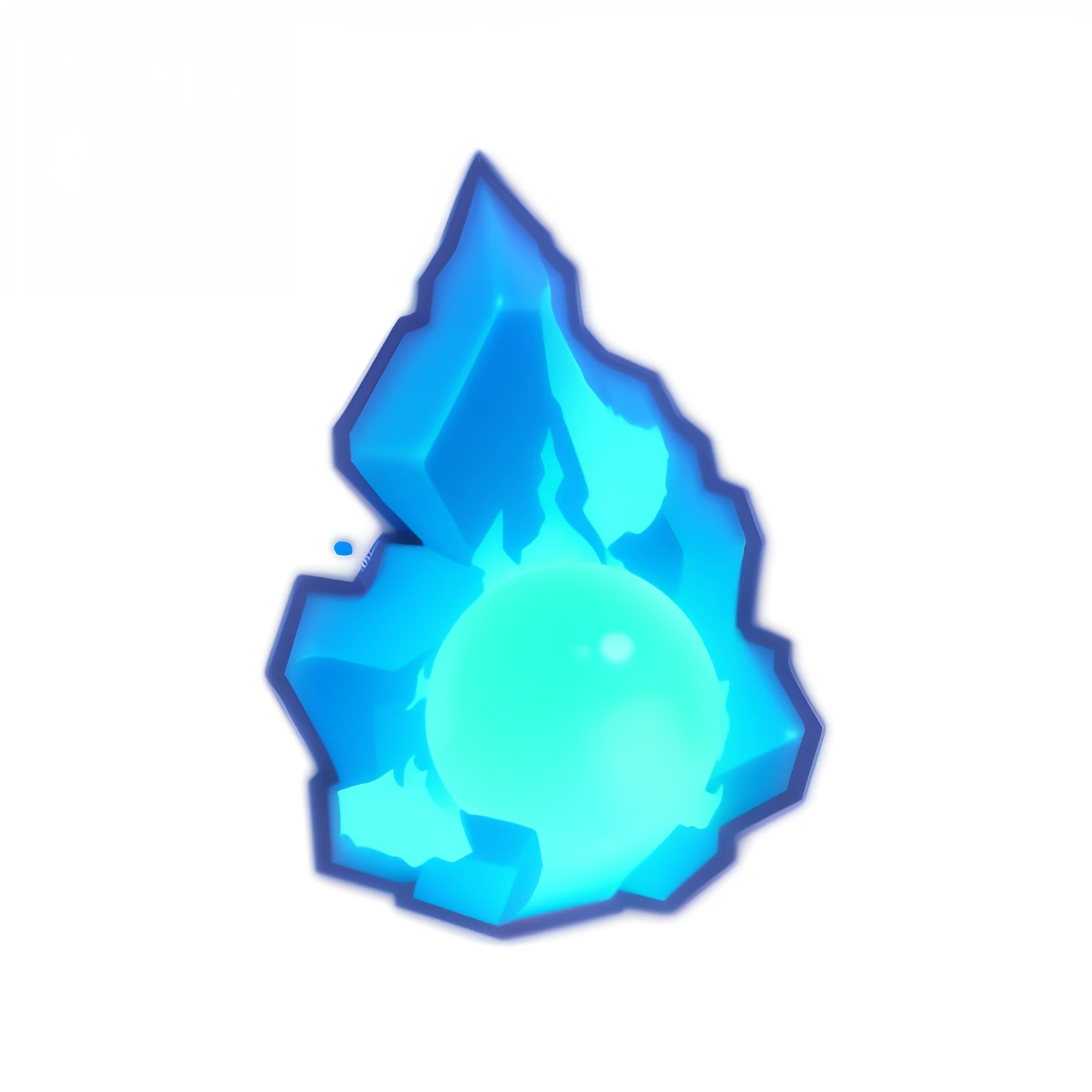 fire,blue fire, (((3d))),game icon