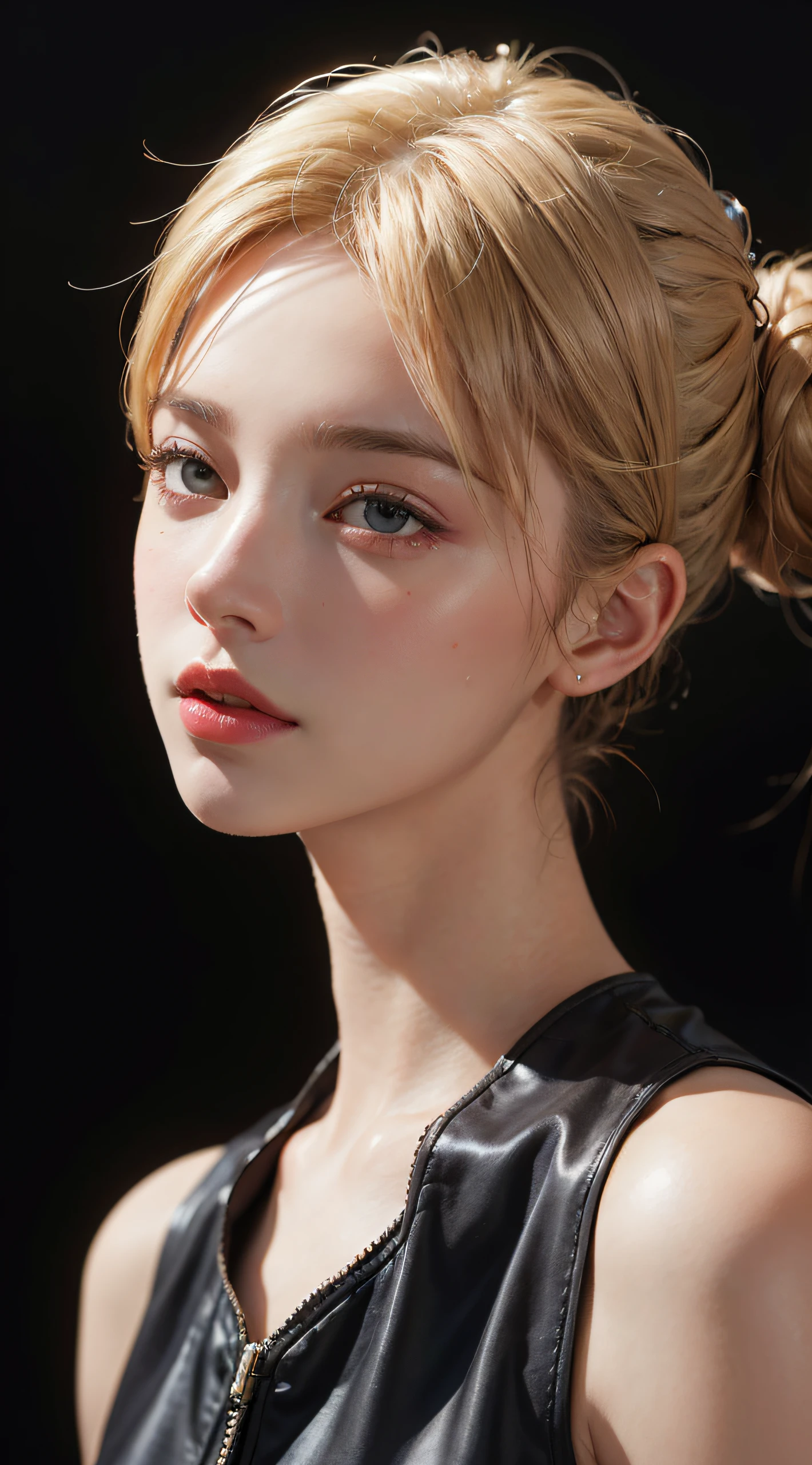 (RAW photo, best quality), (realistic, photo-realistic:1.3),best quality,highly detailed,masterpiece,ultra-detailed,illustration,1girl,upper_body,dynamic angle,world masterpiece theater,messy_long_hair,best quality,extremely detailed CG unity 8k wallpaper,ink,Amazing,cinematic lighting,lens_flare, dunhuang_style