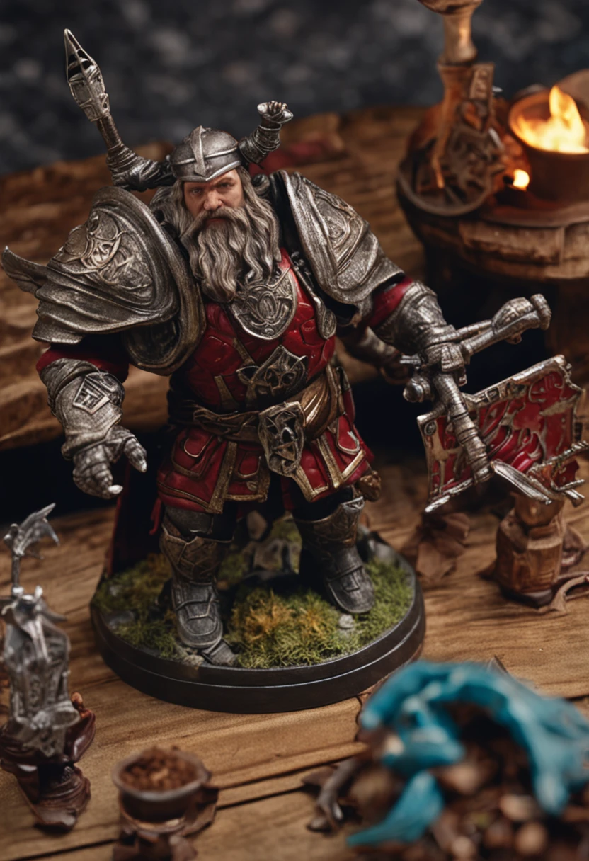 mageknight miniature figurine overhead view from above