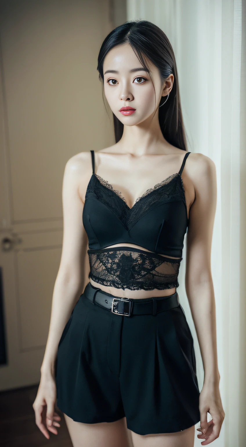 One wears tight shorts,Woman posing for a photo on a tight body,A photograph inspired by Ma Yuanyu,Tumblr,hentail realism,dilraba dilmurat,beautiful Korean women,Korean girls,cute korean actress,Beautiful Korean young woman,gorgeous korean young woman,Young and cute Korean face,Kim Young-hin,ruan jia beautiful!,Korean female fashion model