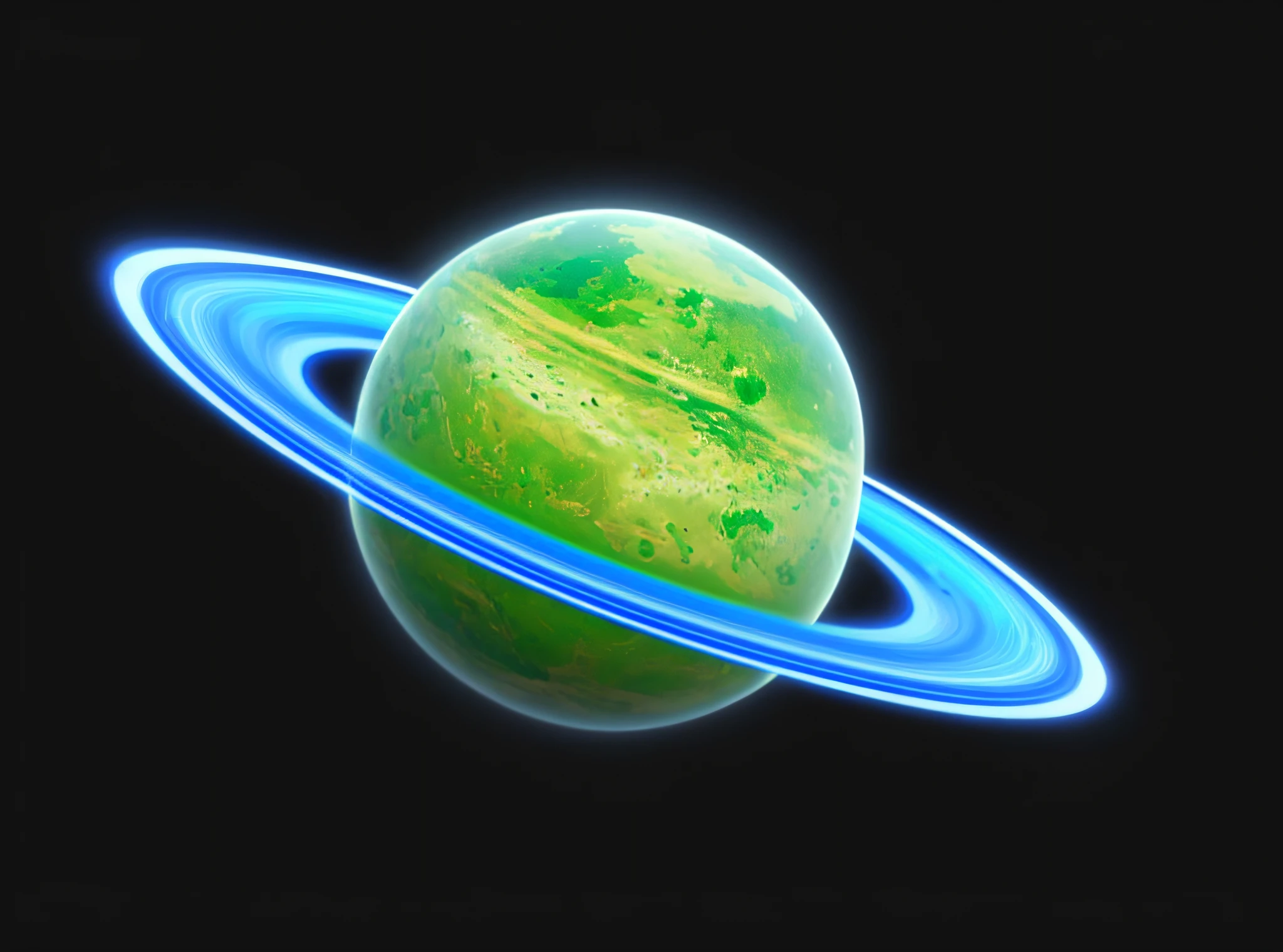 A close-up of a green and blue planet，There is a ring around it, Planet Mars, planet with rings, Saturn, Spacecore, planet earth, 3 d icon for mobile game, venus planet symbol, Planet Uranus, no planets, Round planet, planetes, planets and stars, Living planet, Saturn, another planet, Planet surface, discord profile picture