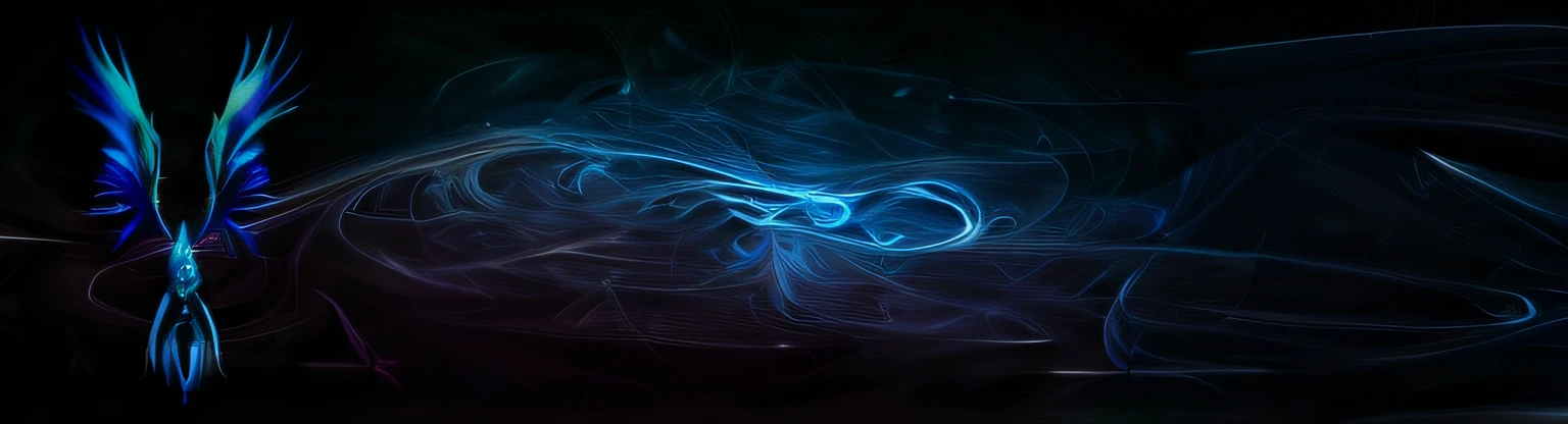 abstract photograph of a blue and purple butterfly with a black background, blue phoenix bird, neon wings, teal ethereal tendril wings, glowing feathers, ethereal wings, ''wallpaper of a phoenix, arcane art style, league of legends arcane, iridescence water elemental, profile picture 1024px, world of warcraft spell icon, protoss!!!!