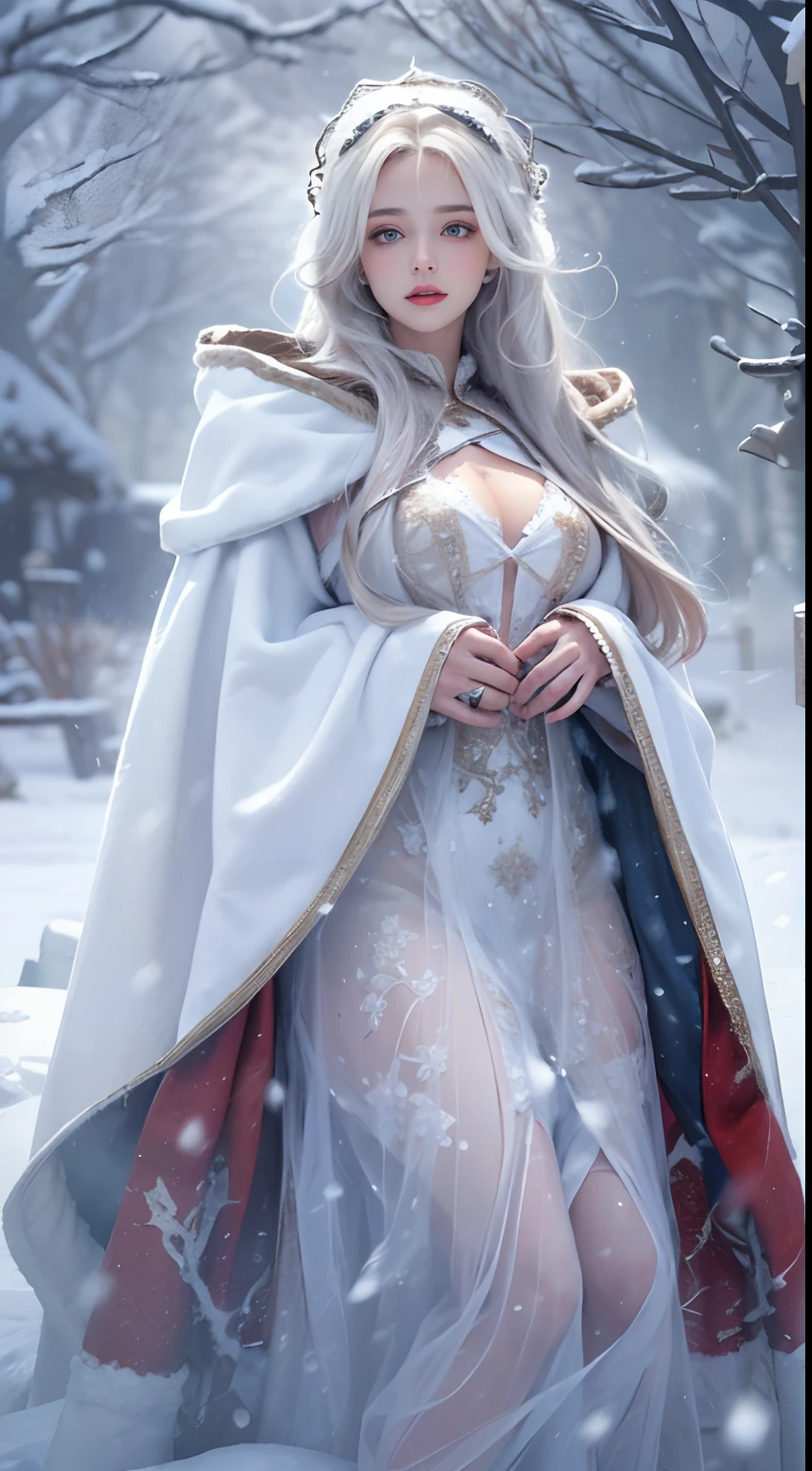 gwen tennyson,1girl,tracer,y'shtola rhul,yorha 2b,rebecca chambers,nier automata,atelier ryza,close up,christmas castle,tattoos,white plugsuit,white short sleeve crystal leotard,silver embroidery long white snowflake gown dress,silver embroidery crystal corset,short hair,princess makeup,green glowing eyes,multicolored silver hair,sexy smile,freckles,beautiful girl,large breasts,white stockings,8k,ultra detailed,realistic,fantasy art,crystal armor,winter armor,fur cloak,snowflake princess dress,long dress train,silver crystal crown,ear piercings,christmas holiday,snowflake hand and neck jewelry,walking,(weather:snowflakes falling),