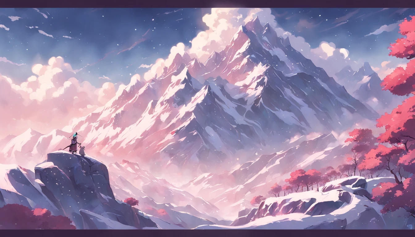 snow mountains,the white tiger,mountain cliff
