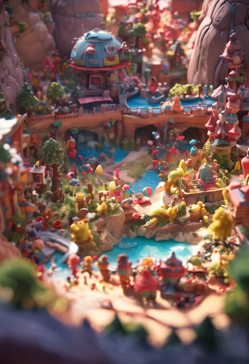 Minitary,Super cute clay world, cute clay freeze frame animation, tiltshift,Excellent lighting,Volume music,brush rendering,。.3D,surpass
detail