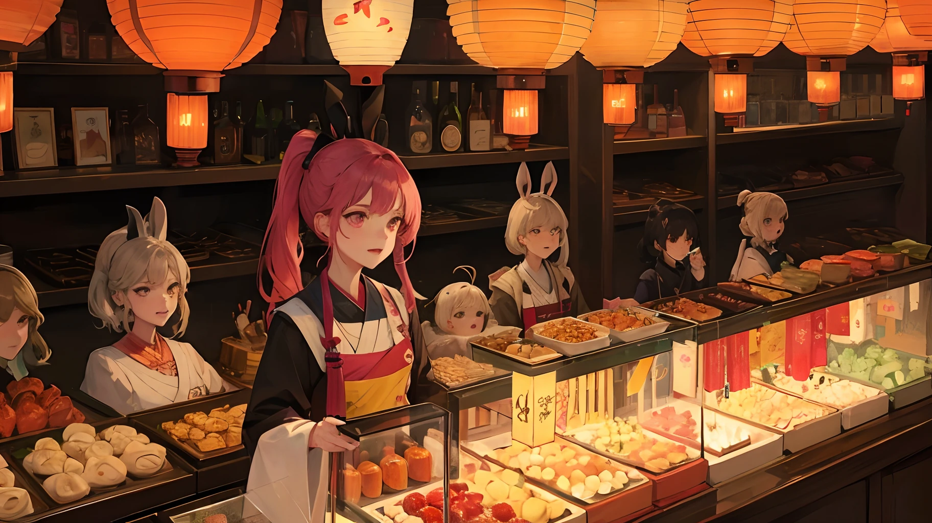 Kizi，edgBunny，Shop for lanterns，UE5