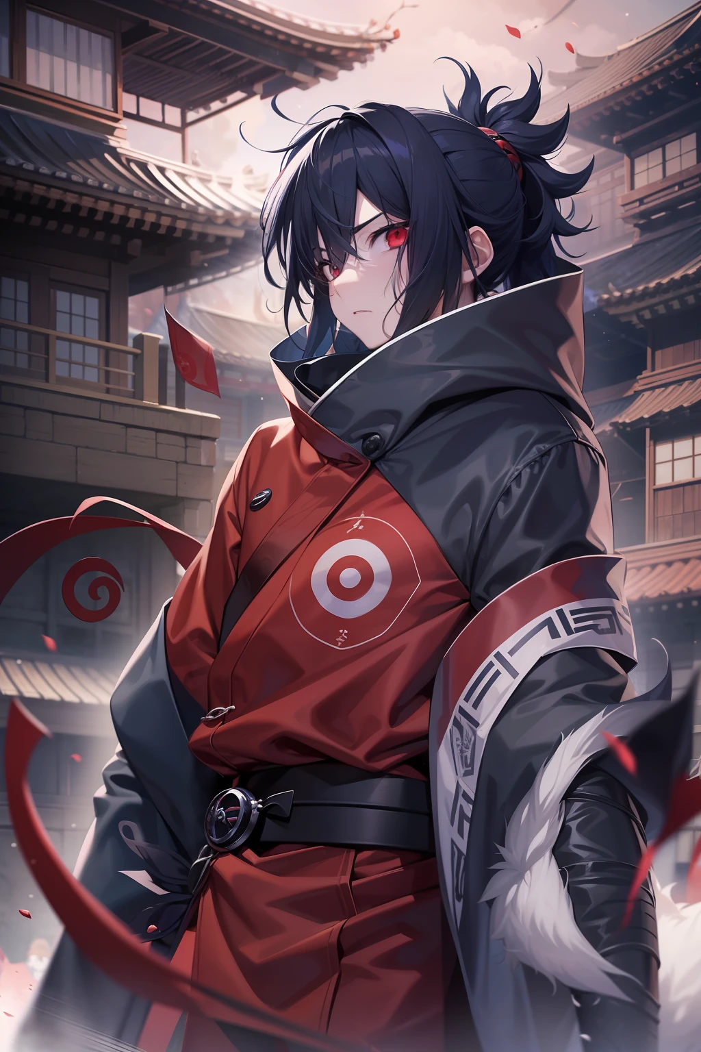 outward appearance:
Sasuke Uchiha has black hair.、His eyes are jet black.「Sharingan(Sharingan eyes)」Has a special pupil technique called。His hairstyle is generally a ponytail tied back、Bangs hang over the left eye。Dressed in a blue-purple ninja suit、Especially noticeable is the red collar。
nature:
Sasuke has a calm and cool personality.、It is characterized by not showing much emotion。He has a strong sense of competition.、Obsessed with increasing one's own power。pure、Losing a family member due to past events、There's also a vengeful side to it.。This is one of the major elements of his story.。
ability:
We are genius ninjas derived from the bloodline of the clan.、Possessed high combat ability from childhood。In particular「Sharingan」The pupil of、Copy enemy tricks or、It has the ability to read.、Provides an edge in battle。after「Mangekyou Sharingan」Further evolution has been achieved.、You'll be able to use even more powerful moves。