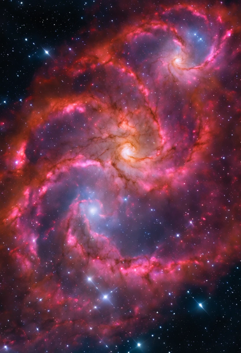 Spectacular molecules that came from outer space, floating in the middle of our galaxy in the center of the Milky Way, inside cosmic clouds of gas that swirls, NASA Discovery, dramatic lighting