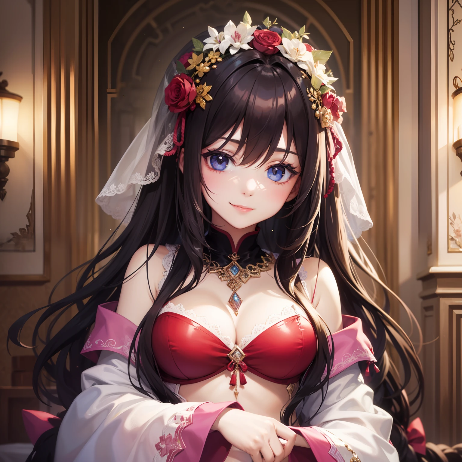 Beautiful Girl Harem a smile top-quality masterpiece a beauty girl
