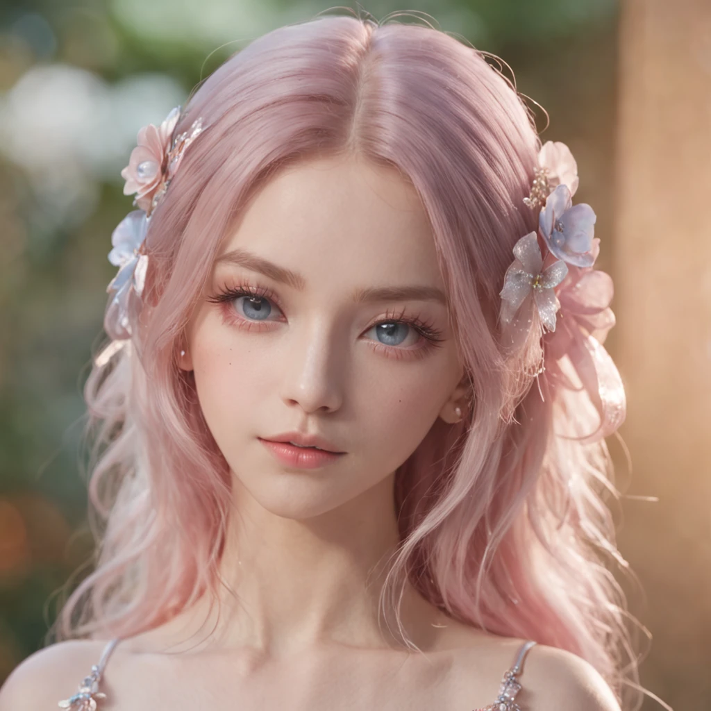 (Best Quality:1.3),4K,8K,8K Portrait,16 K,(masutepiece:1.2),1girl in,Solo,(maximalism:1.5),opal,ultra-detailliert,absurderes,(very detailed beautiful face and eyes:1.3), (Highly detailed beautiful hair:1.3),delicate composition, (Full body:1.5),(full-length figure:1.5), Super cute girl,(Medium Hair:1.4),Pink eyes,light blue eyes,(Pink hair:1.2),(Light blue hair:1.4),(Playboy Bunny:1.6),(Jewelry Hair Ornaments:1.3), (jewelry eyes:1.3),(Eyelashes:1.2),(symbol in eyes:1.3),(hight resolution, Twinkle,Glitter,Lens Flare,light Particle,Shining:1.3),(Cute:1.5)