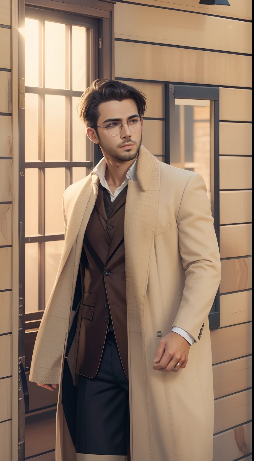 Handsome boy realistic face cinematic background HD hyper quality wise vibe