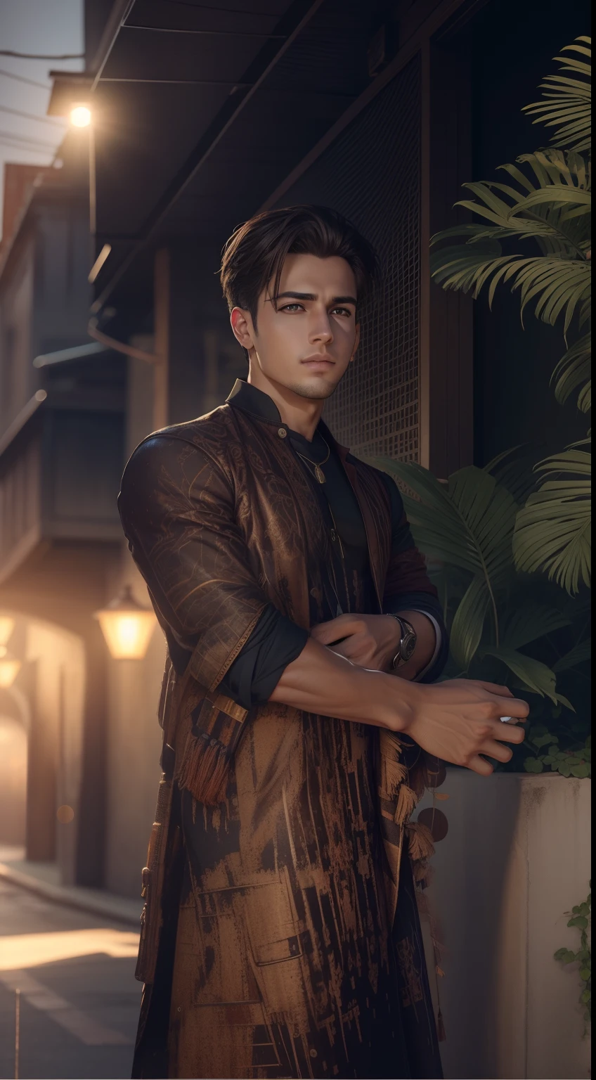 Handsome boy realistic face cinematic background HD hyper quality wise vibe